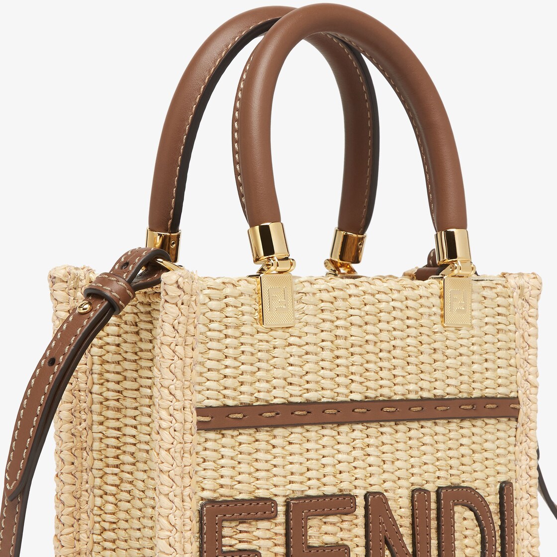 サンシャイン ショッパー スモール コットン ベージュ | Fendi サンシャイン ショッパー スモール コットン ベージュ | Fendi
