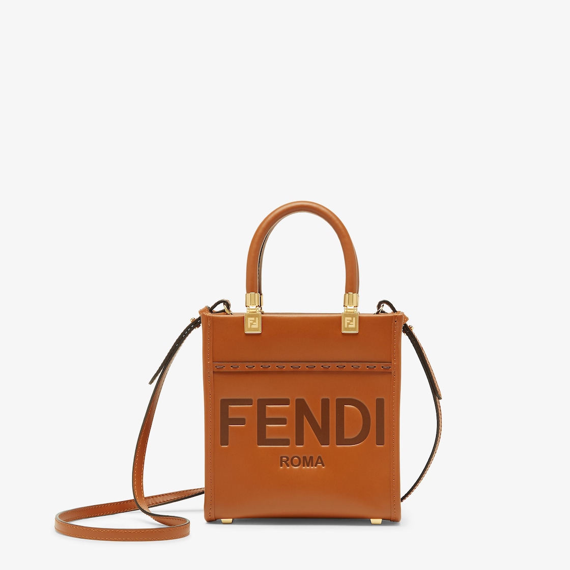 サンシャイン ショッパー スモール レザー ブラウン | Fendi サンシャイン ショッパー スモール レザー ブラウン | Fendi