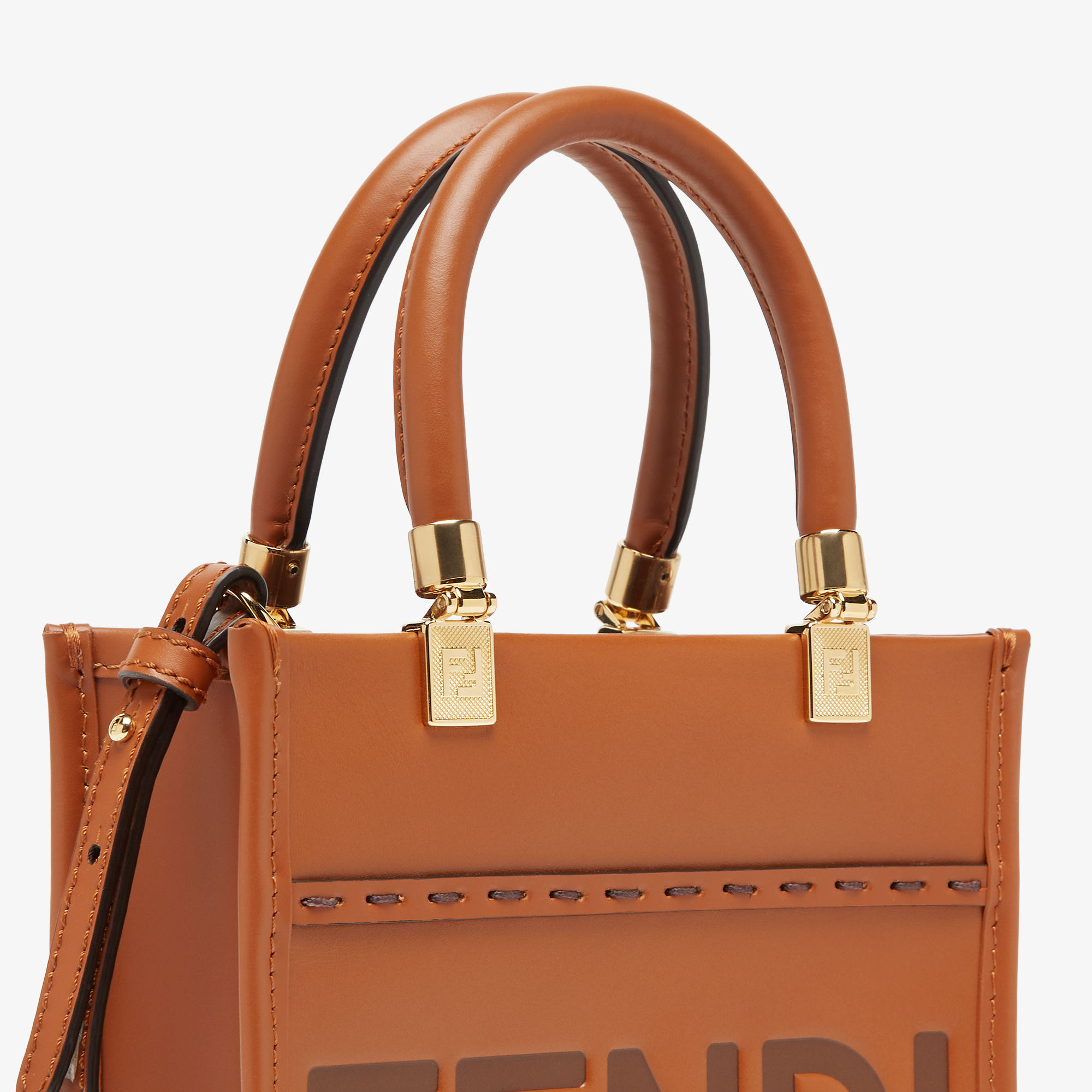 サンシャイン ショッパー スモール レザー ブラウン | Fendi サンシャイン ショッパー スモール レザー ブラウン | Fendi