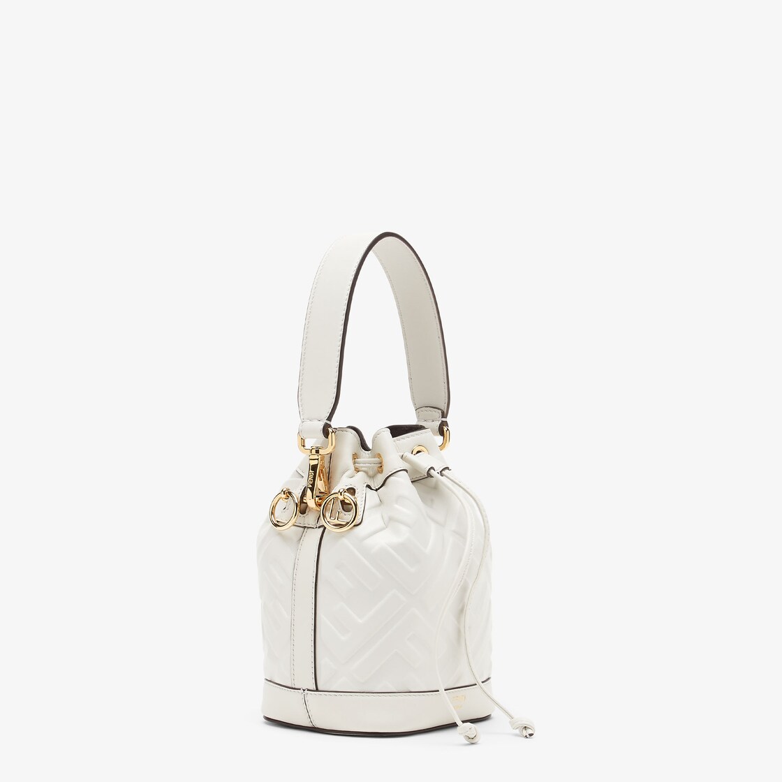 Fendi white bucket discount bag