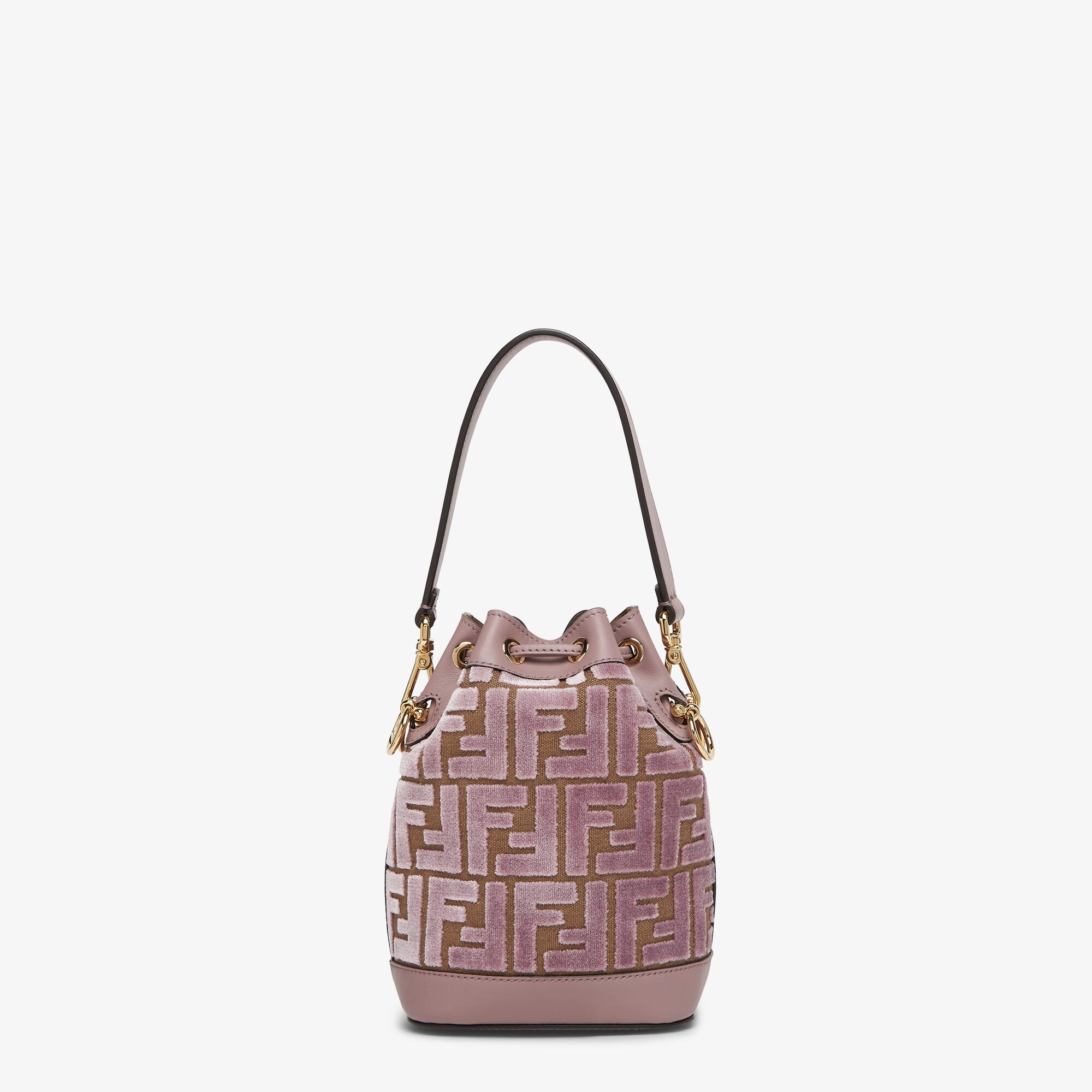 VIP【送料関税込】FENDI MON TRESOR MINI BUCKET BAG Fendi - Mon Tresor Black Leather Studded Mini Bucket Bag