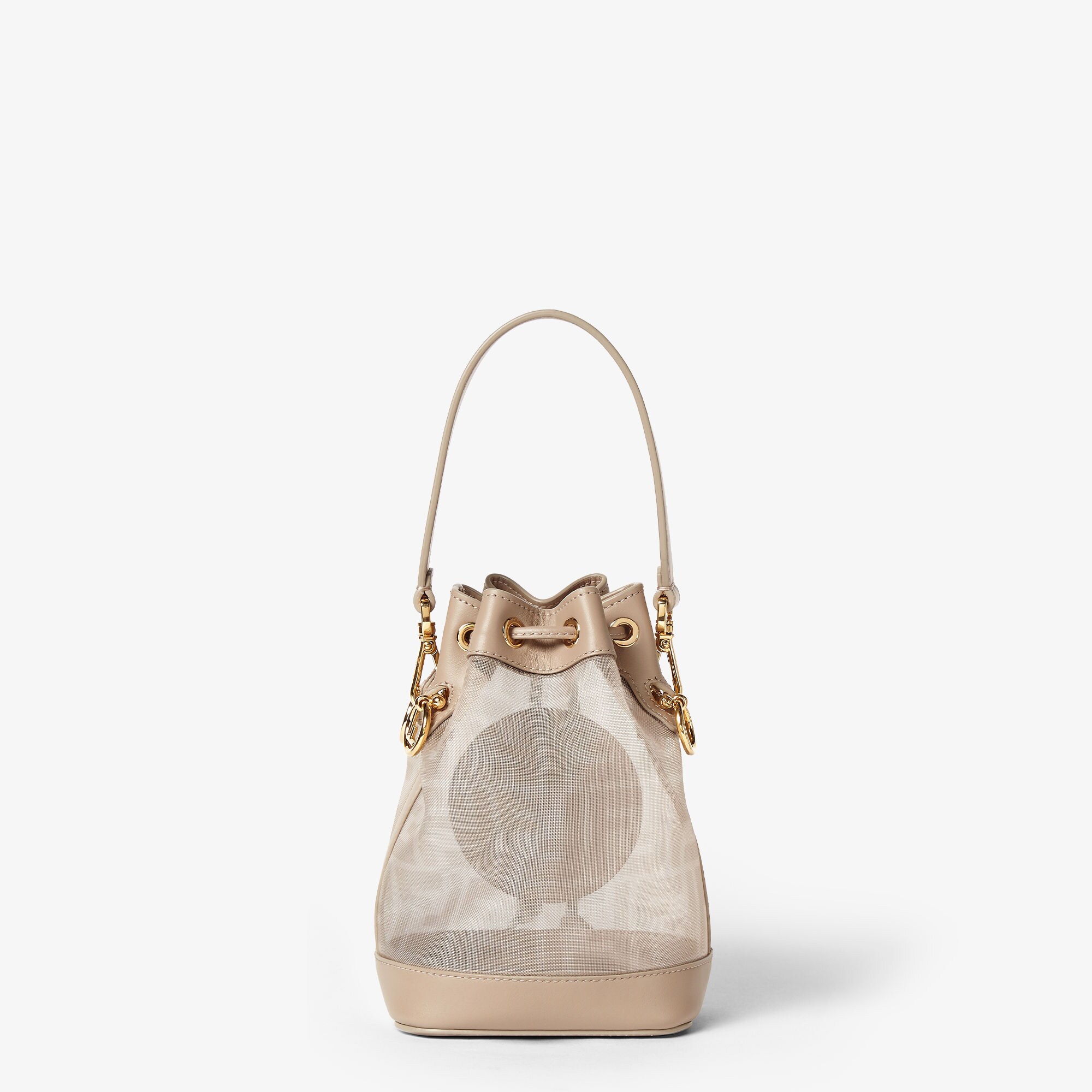 トートバッグ FENDI SS25 'Mon Tresor' mini bucket bag (8BS093AV11 F1LAZ) FENDI Mon Tresor Animal Print Sheepskin Mini Crossbody