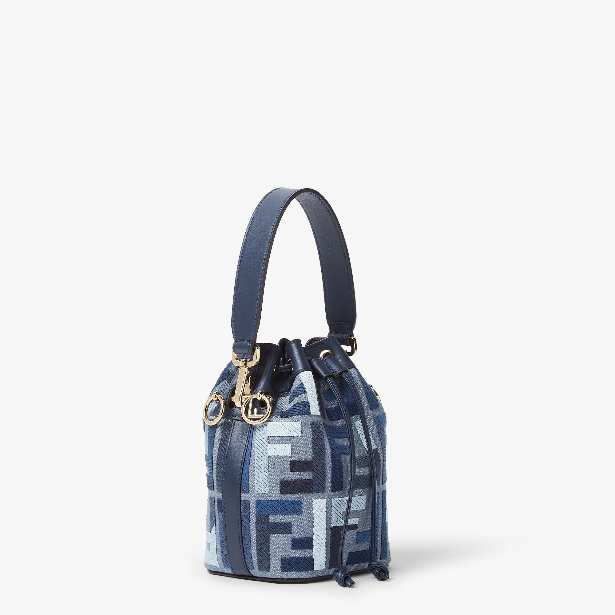 ショルダーバッグ・ポシェット Fendi Embroidered Canvas Mon Tresor Bucket Bag FENDI Mon Tresor Logo-Embroidered Canvas Bucket Bag | endource