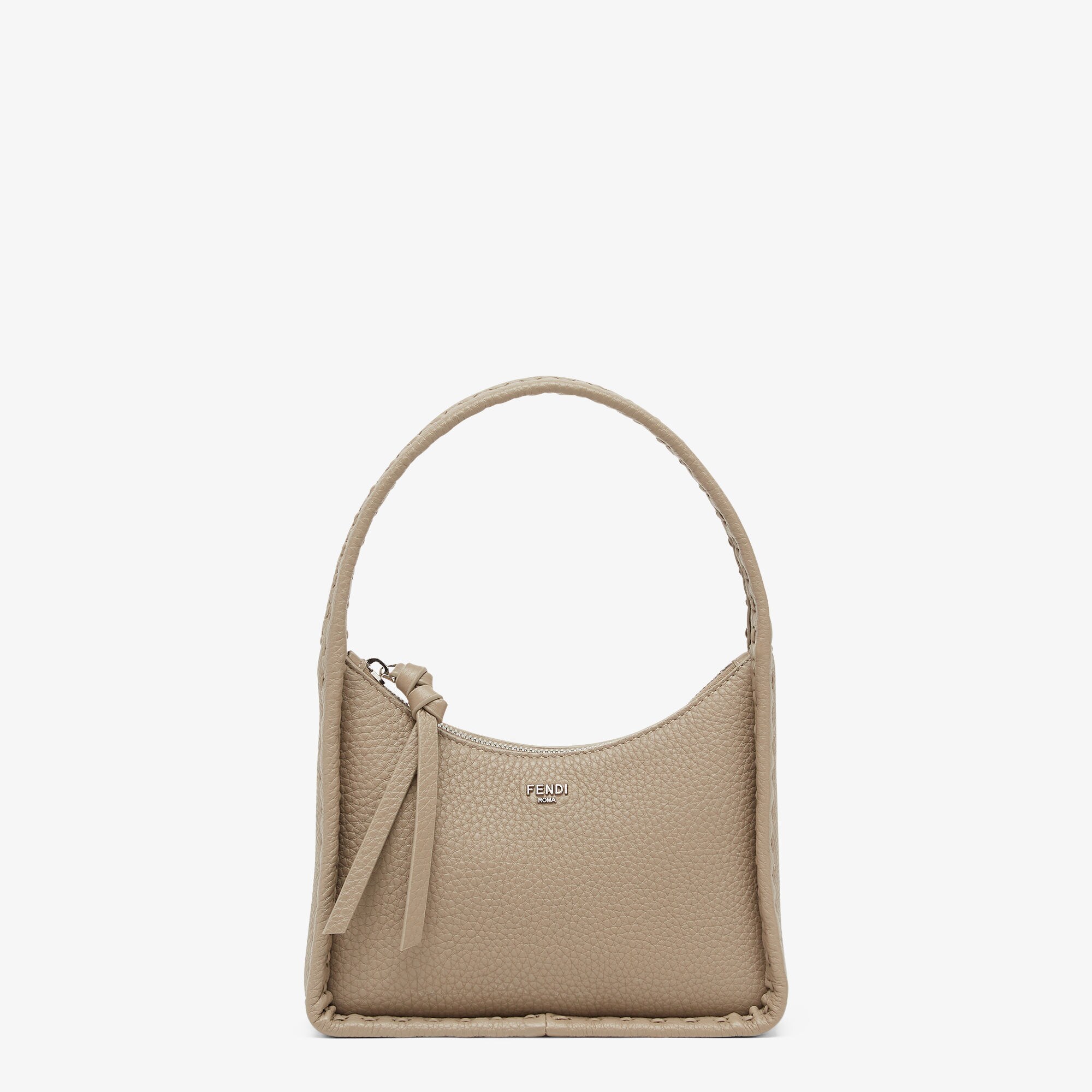 Mini Fendessence - Small dove grey Selleria bag with 264 hand-sewn  topstitches | Fendi