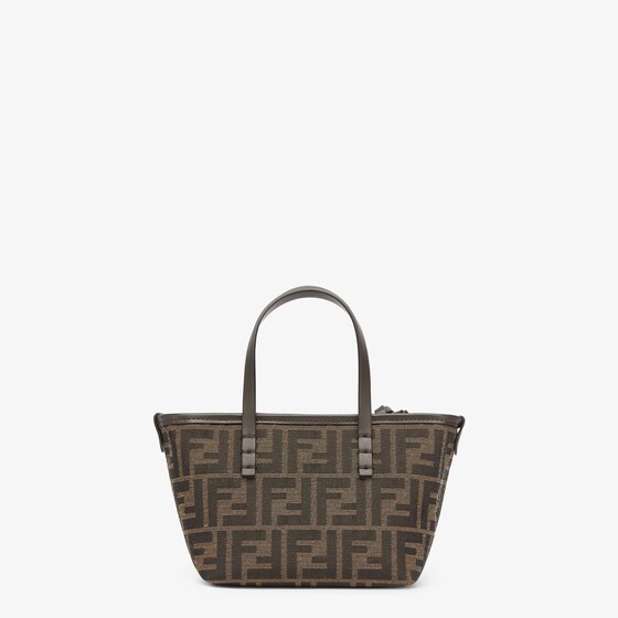 Fendi Mini shopping bag made of jacquard fabric with an iconic | Thumbnail 3