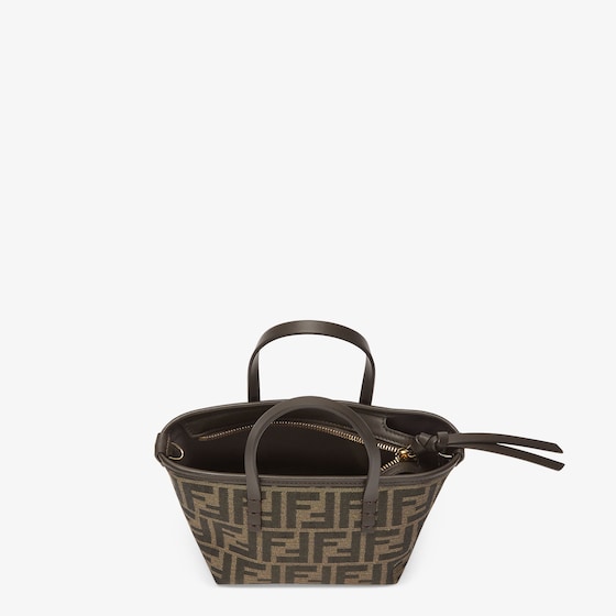 Fendi Mini shopping bag made of jacquard fabric with an iconic | Thumbnail 4