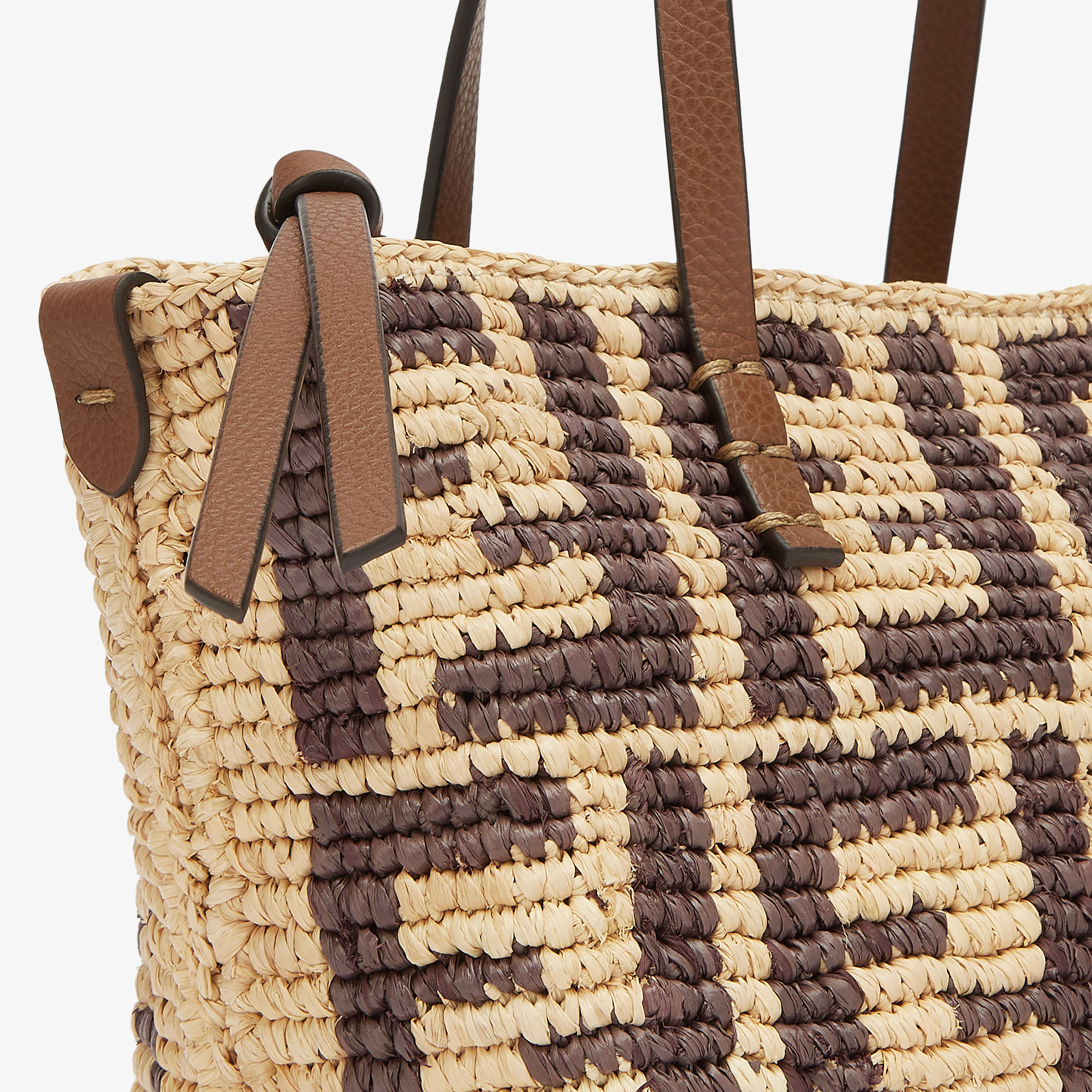 Mini Roll Raffia Brown | Fendi