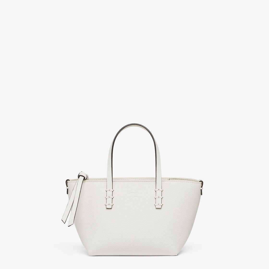 Fendi white leather bag best sale