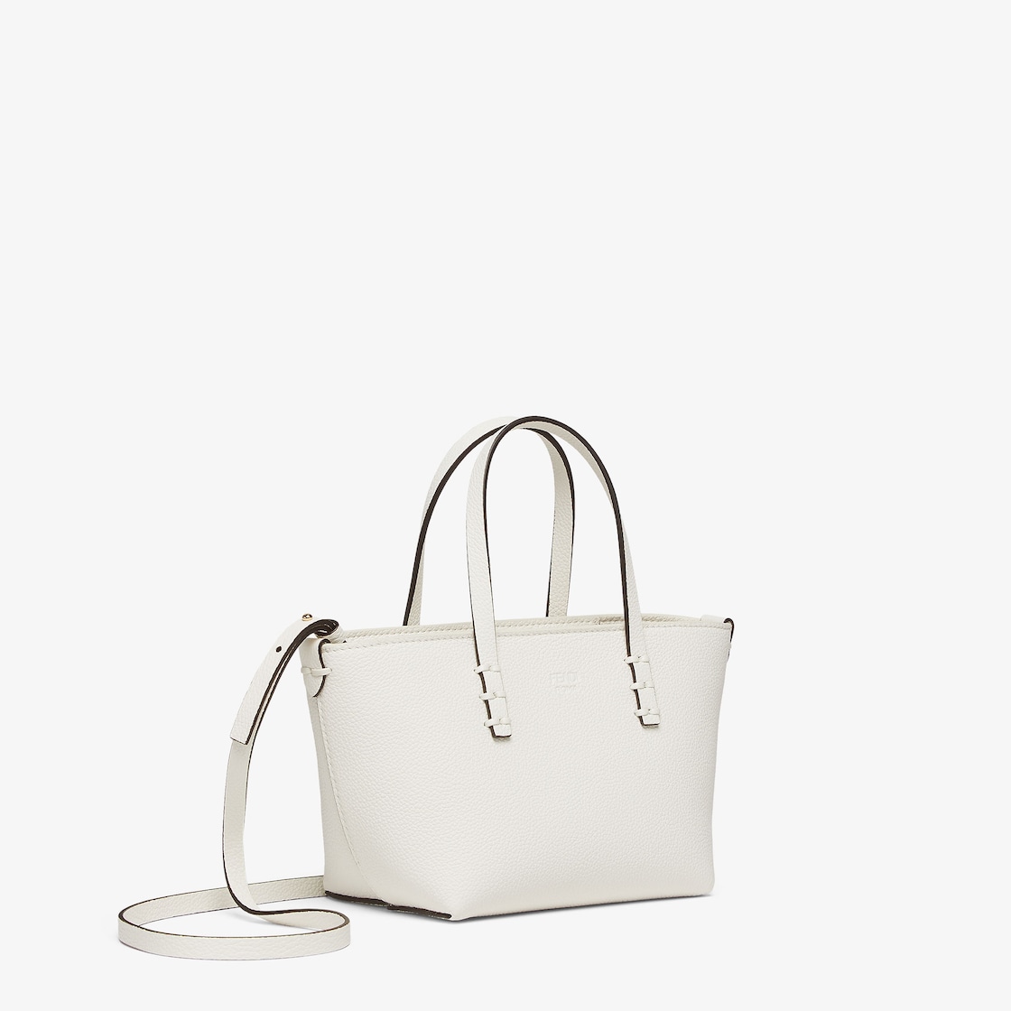 Roll Mini Cuoio Romano leather White - Image 2/5