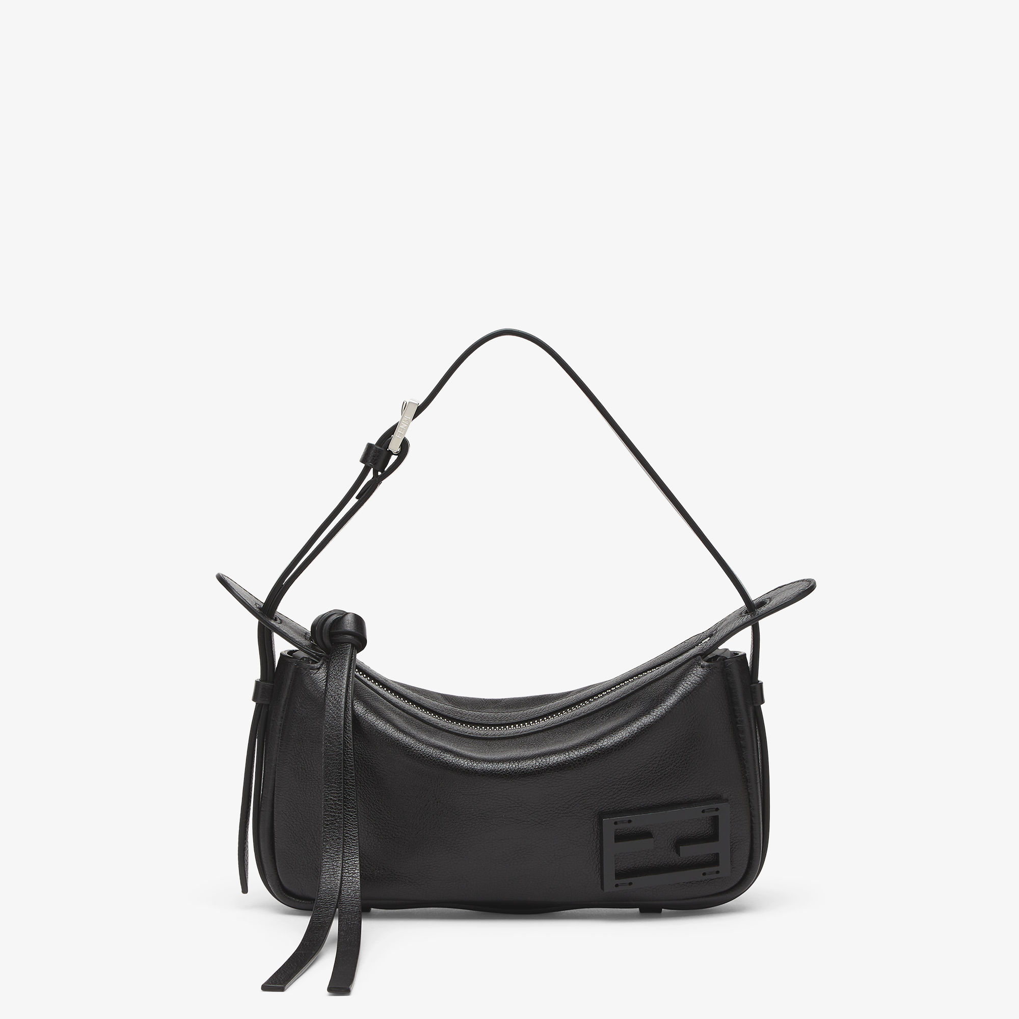 Black leather mini bag fendi on sale