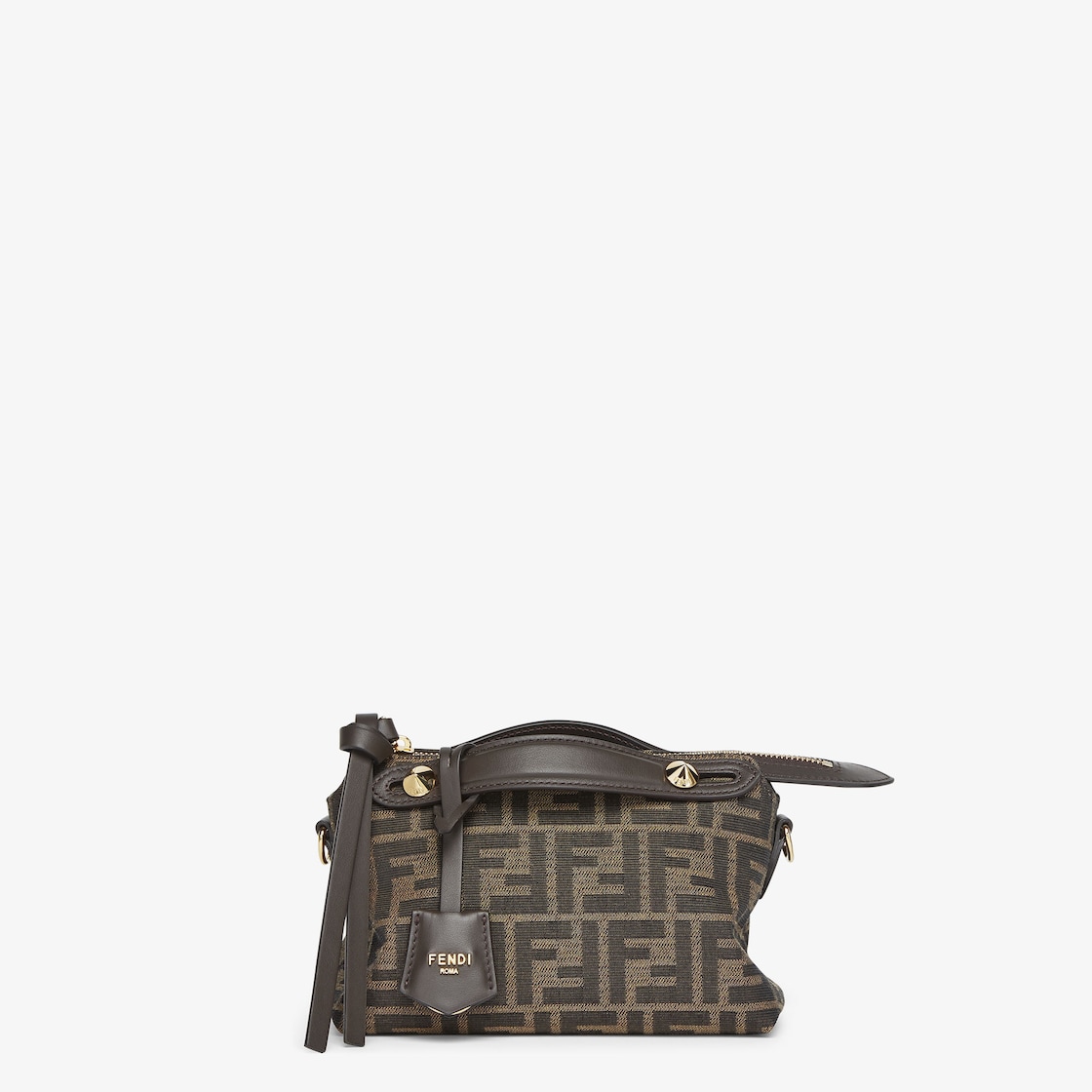 By The Way Soft Mini Brown FF jacquard fabric mini bag Fendi