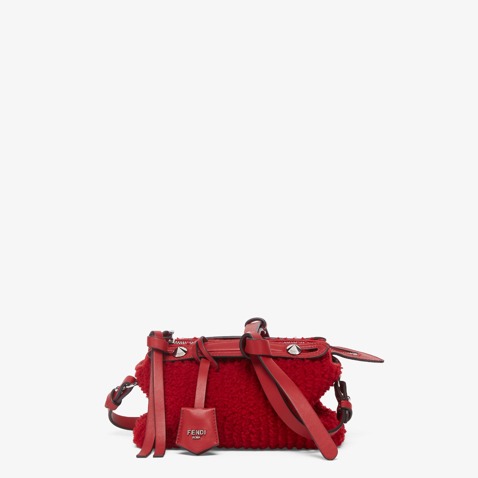 By The Way Soft MiniMini-bag in red sheepskin