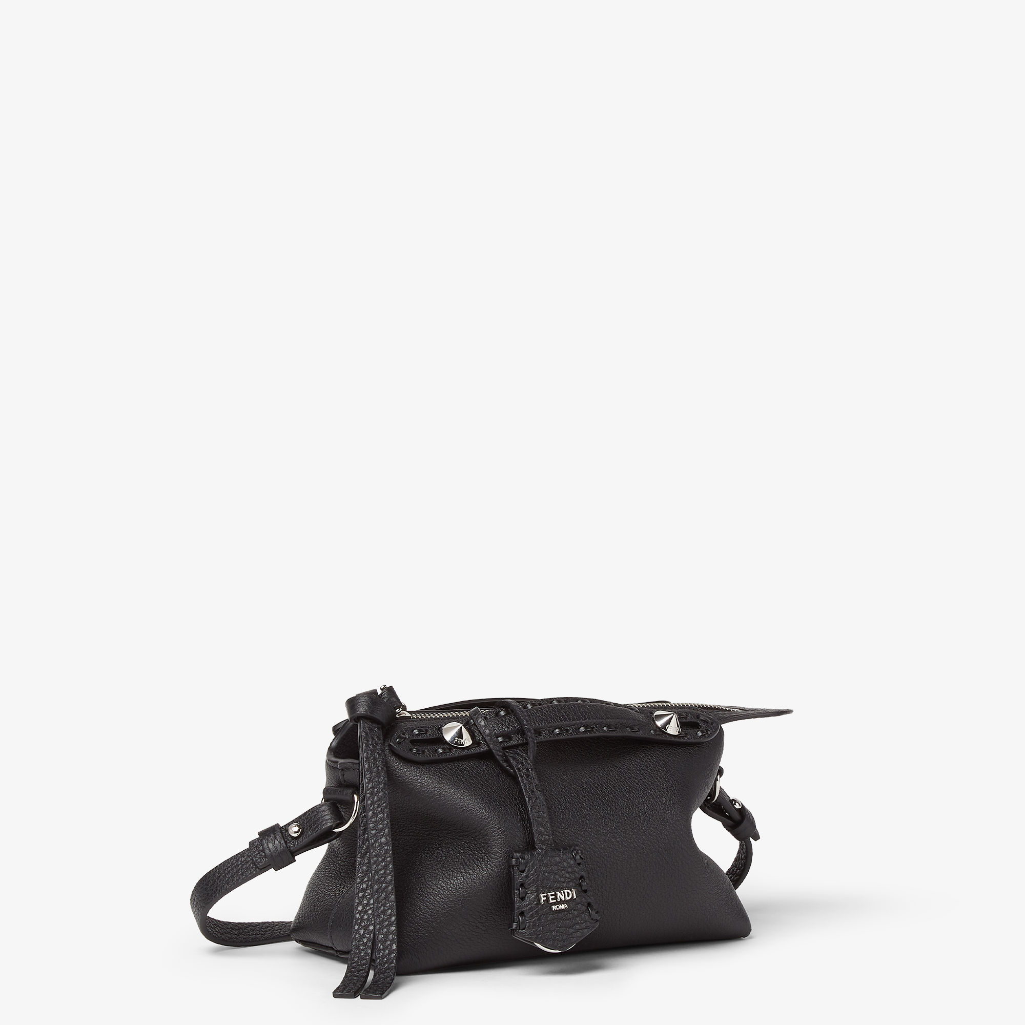 By The Way Selleria Mini Cuoio Romano leather Black | Fendi