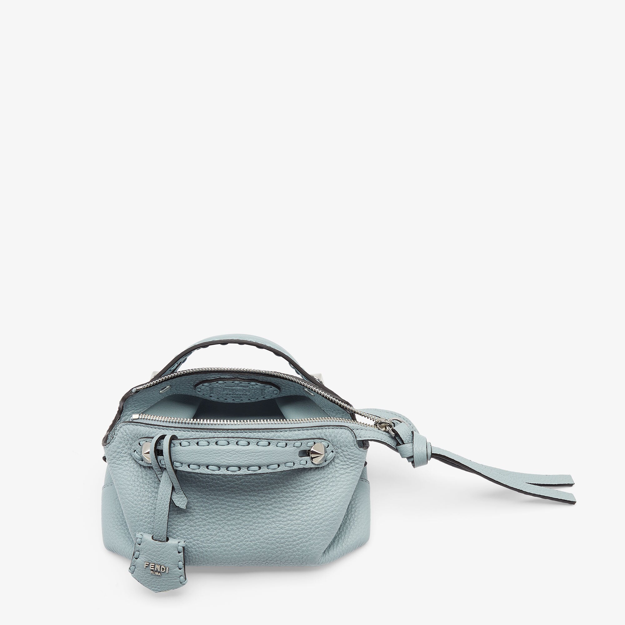By The Way Selleria Mini Cuoio Romano leather Light blue | Fendi