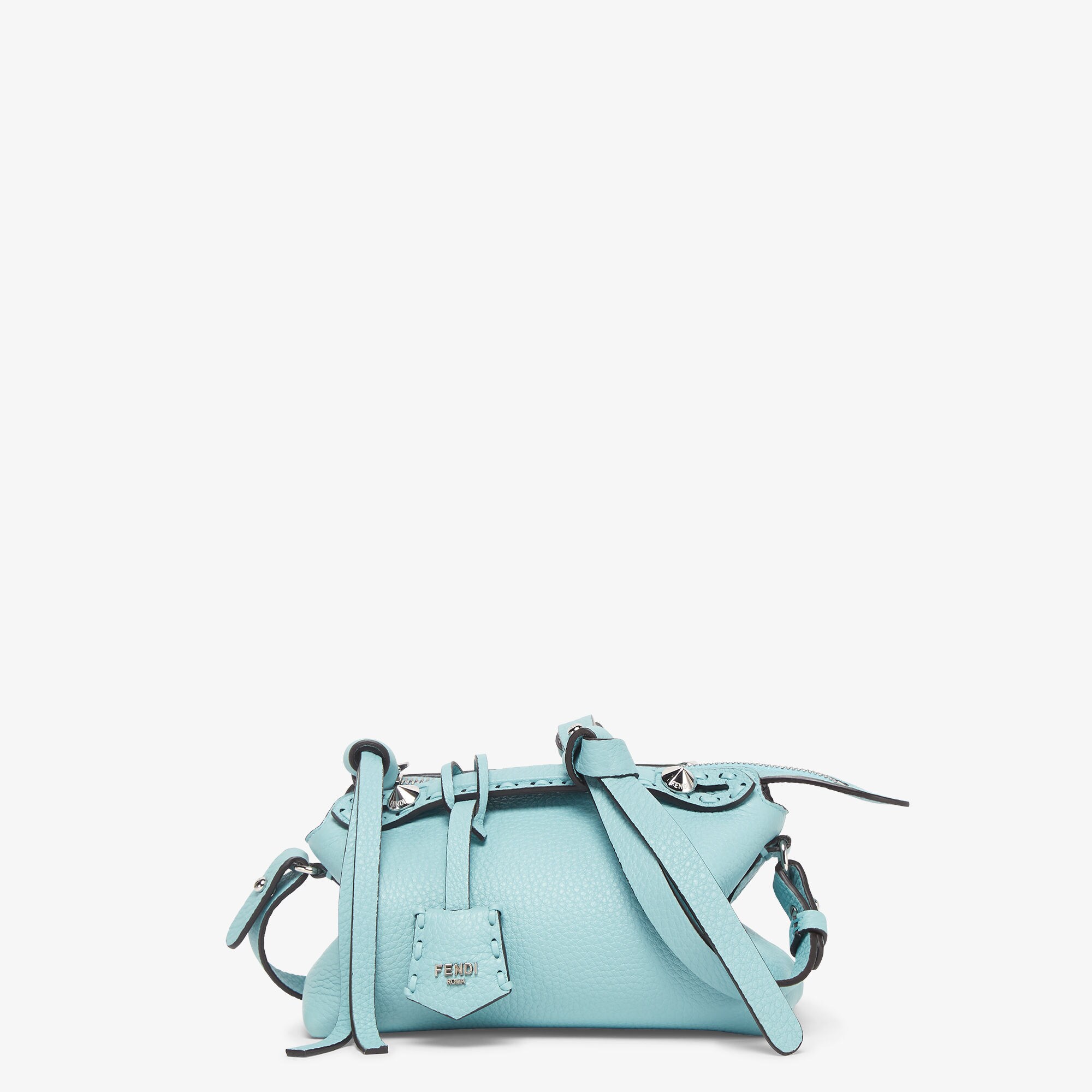 By The Way Selleria Mini - Light blue Selleria mini-bag with 156 hand-sewn  topstitches | Fendi