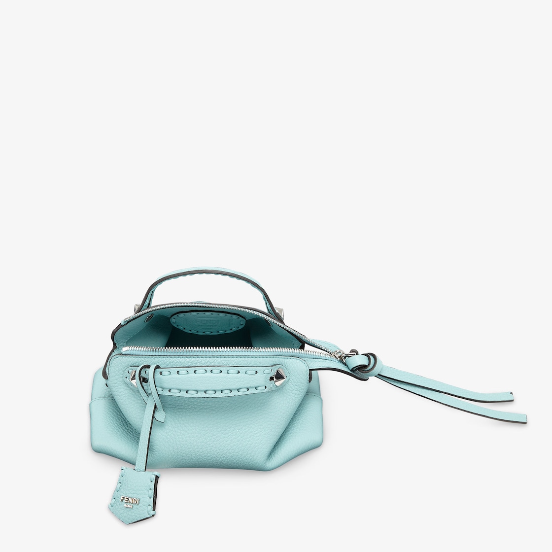 By The Way Selleria Mini Light blue Selleria mini bag with 156 hand sewn topstitches Fendi