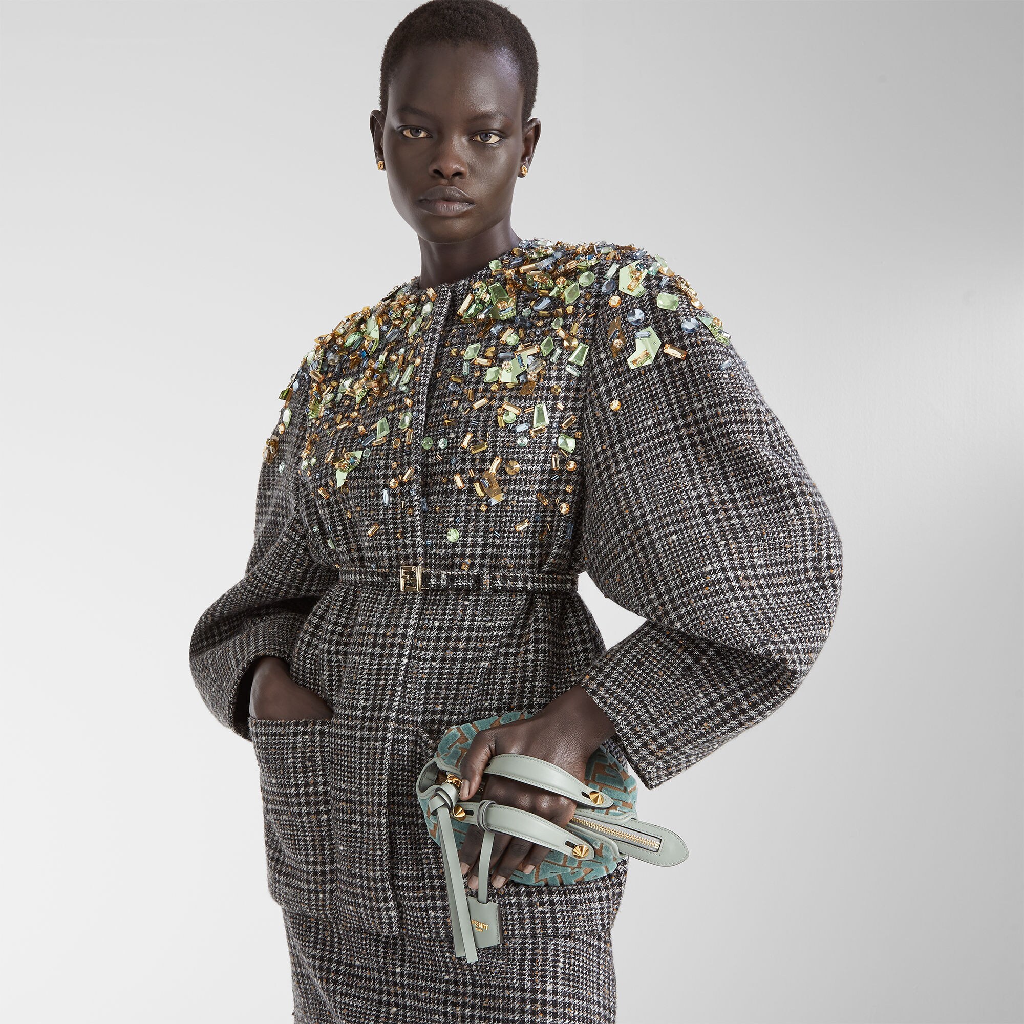 By The Way Soft Mini Fabric Green | Fendi