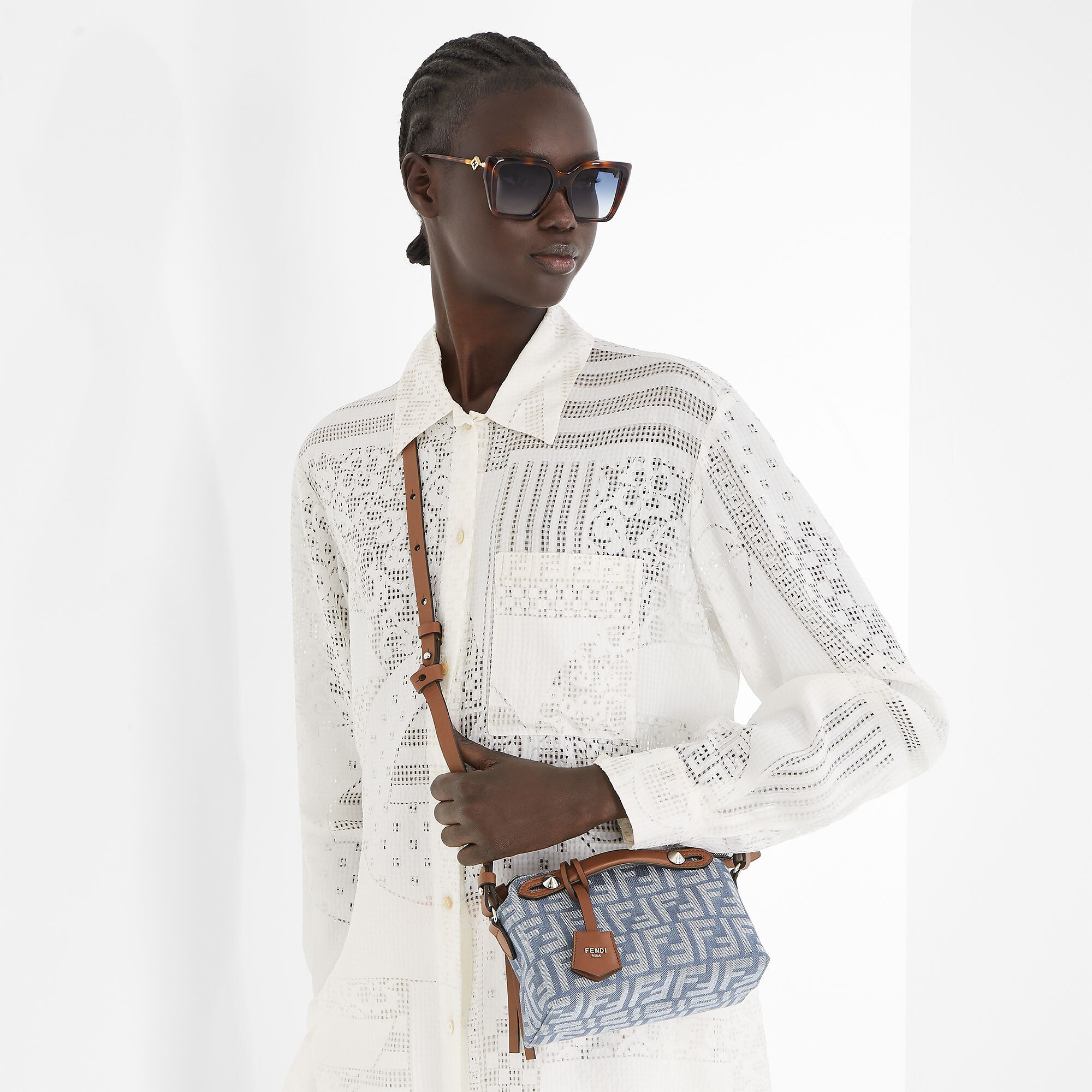 By The Way Soft Mini Fabric Blue | Fendi