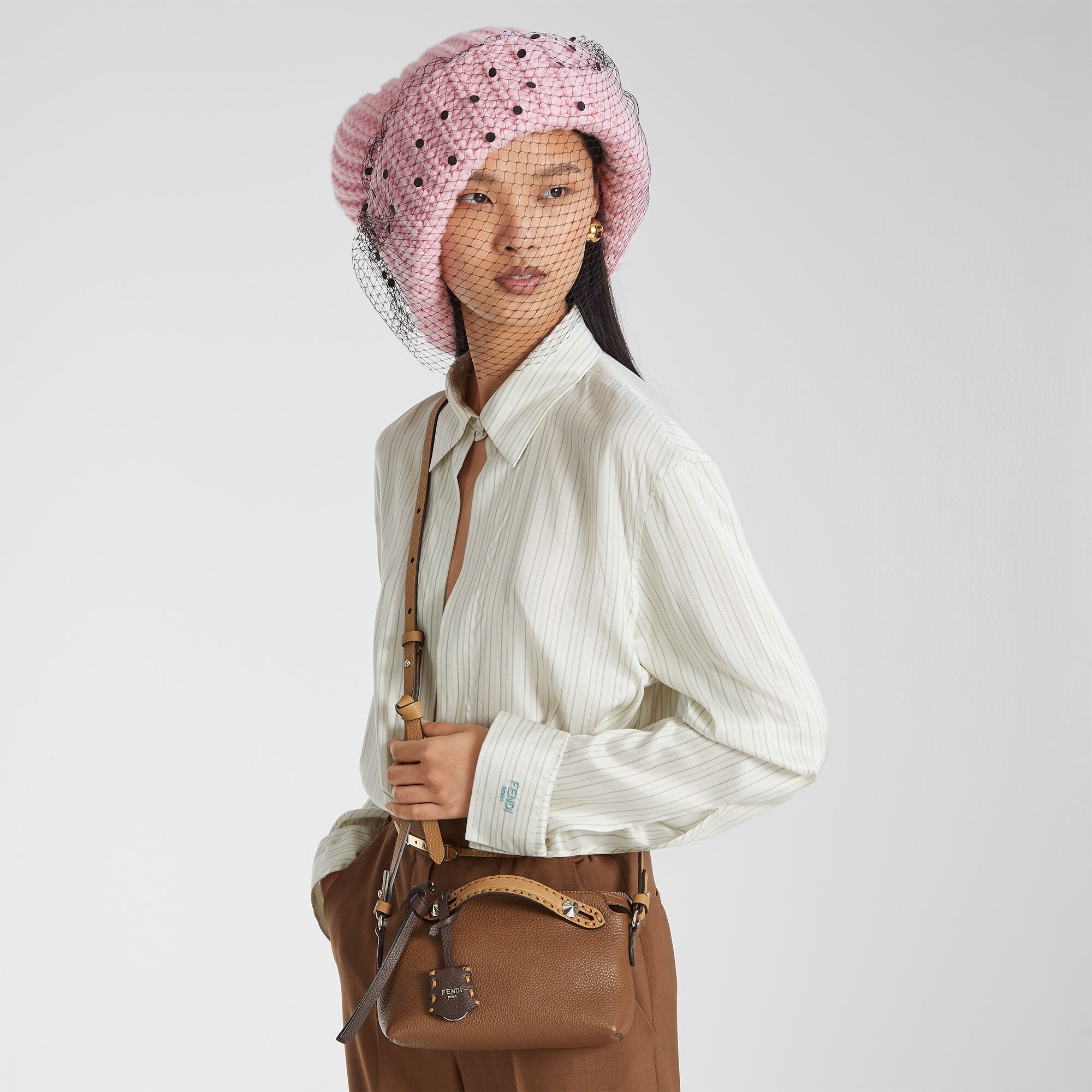 By The Way Selleria Mini Cuoio Romano leather Brown | Fendi