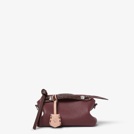 Fendi Women Burgundy By The Way Selleria Medium Reversible Handbag In Burgundy