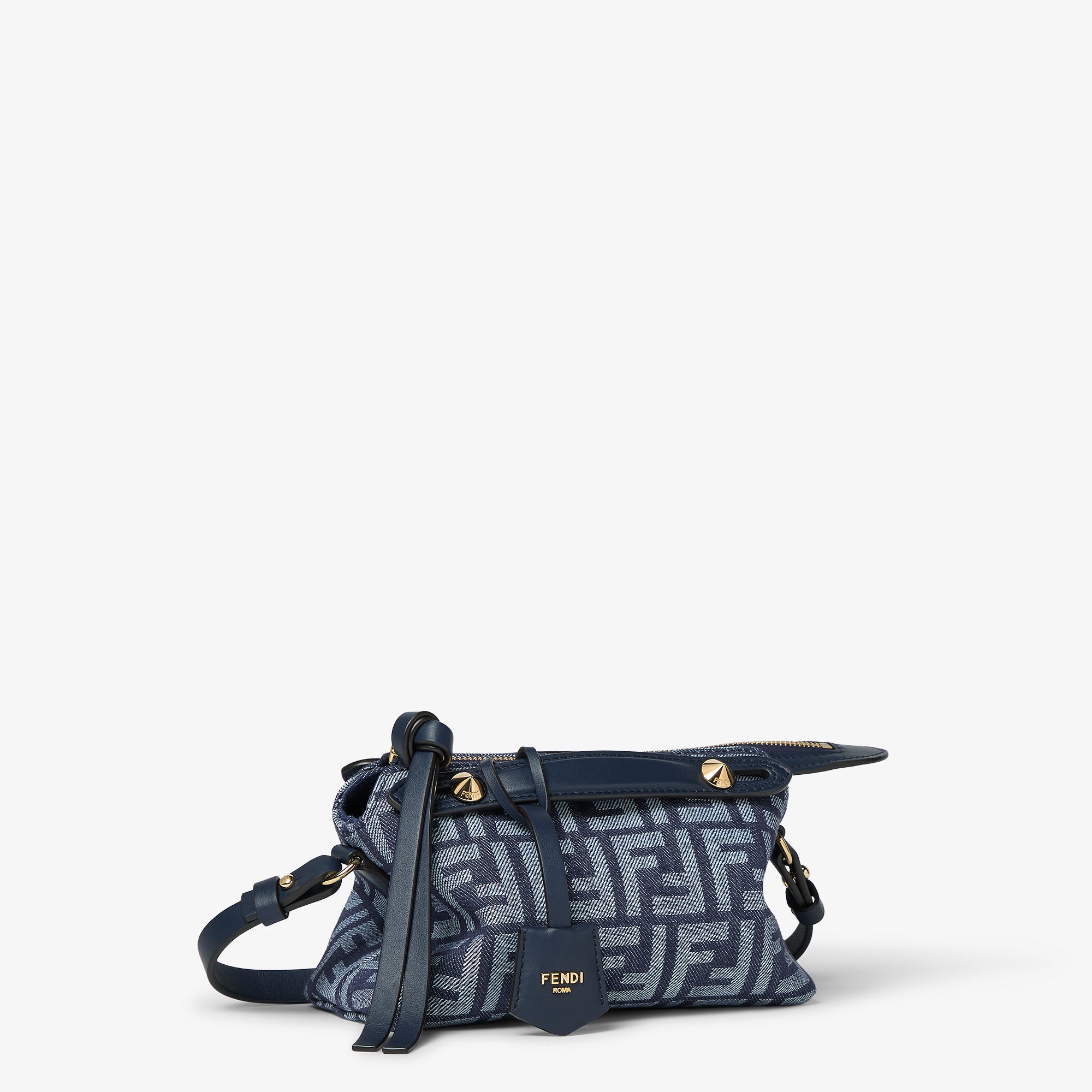 FENDI ダークブルー ショルダーバッグ By The Way Soft Mini - Blue | FENDI International