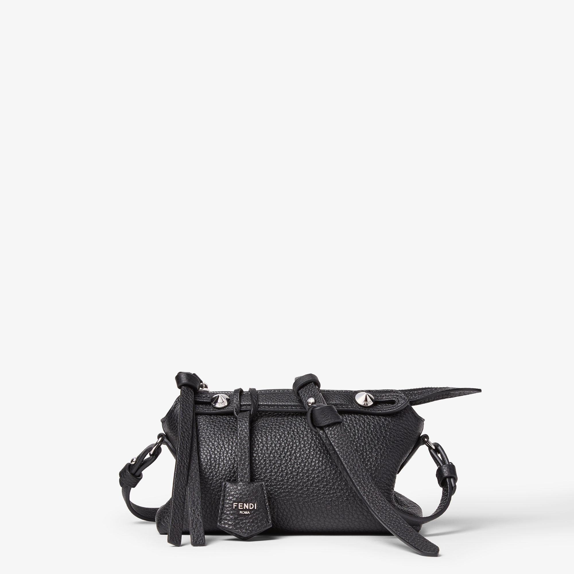 未使用◇FENDI フェンディ ズッカ ボトルホルダー ラフィア ストロー 黒 By The Way Soft Mini - Black | FENDI US