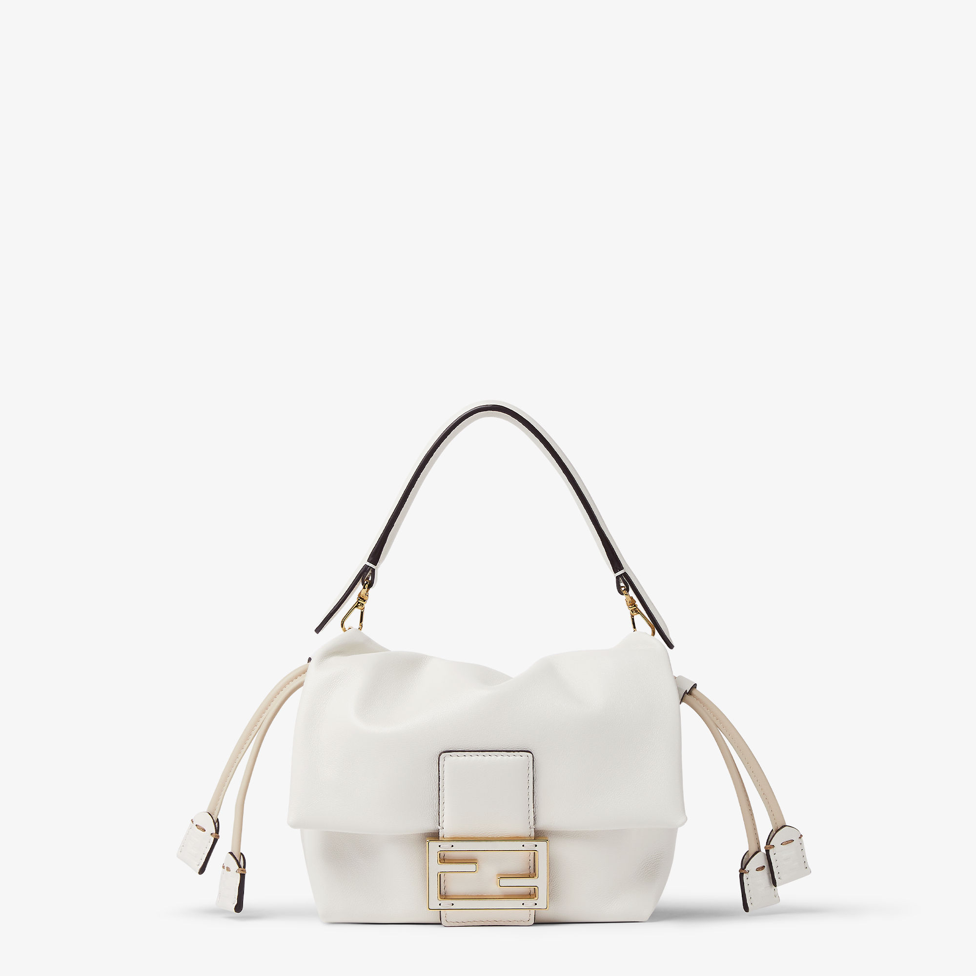Mamma Baguette SmallMinibolso de napa blanca