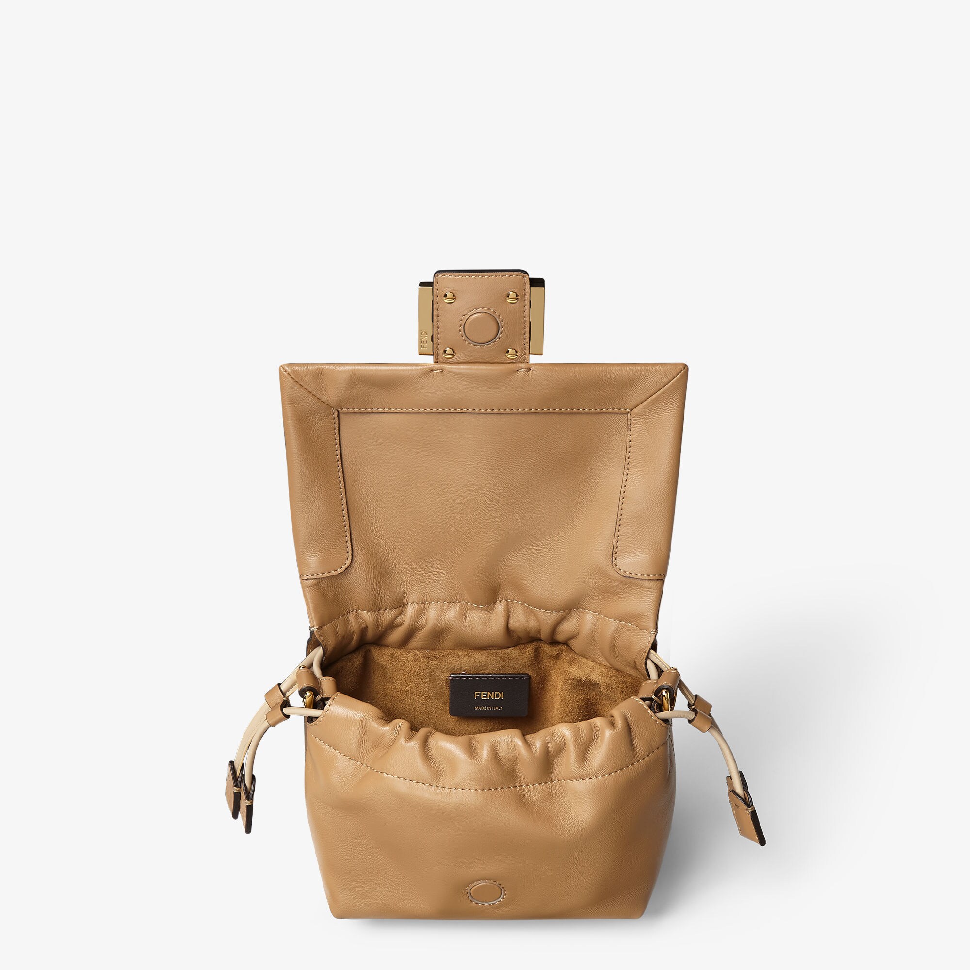 Mamma Baguette Small Leather Beige | Fendi