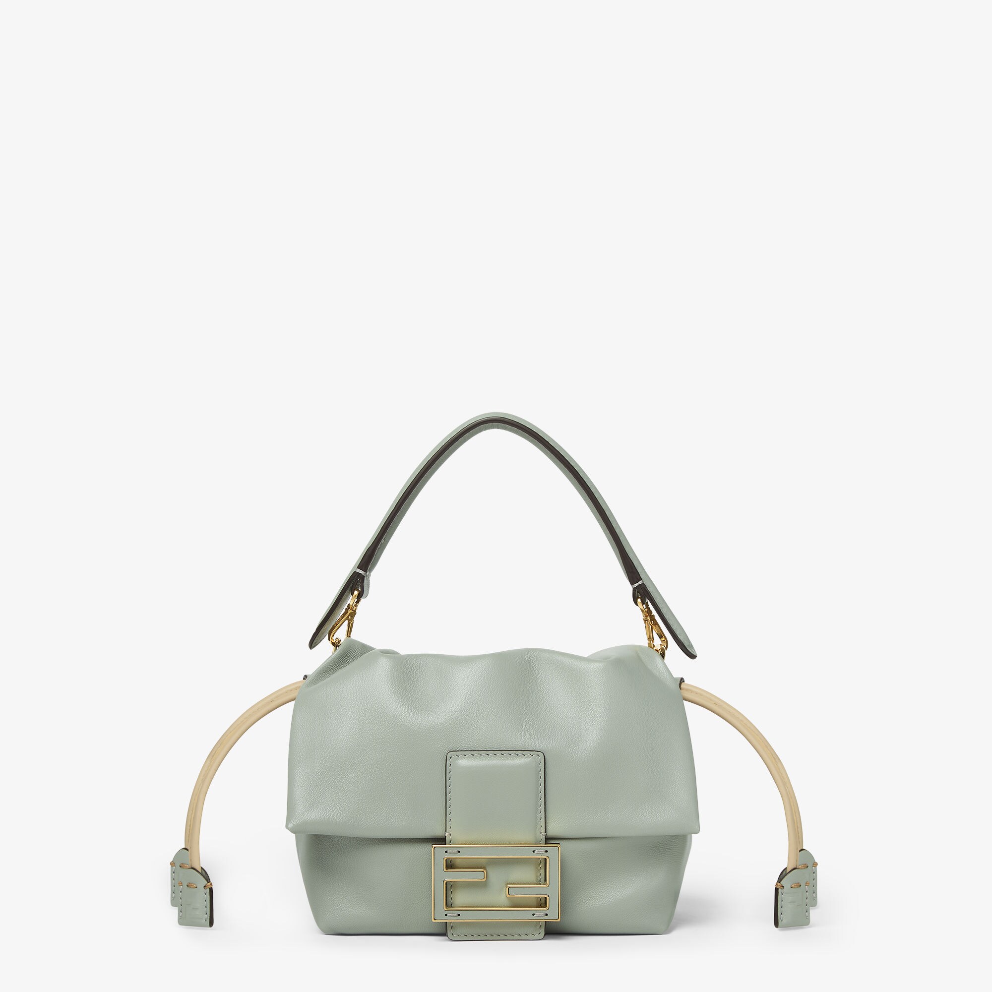 【FENDI】MAMMA BAG SM NAPPA SH◆8BS105ABVE Mamma Baguette Small Leather Green | Fendi