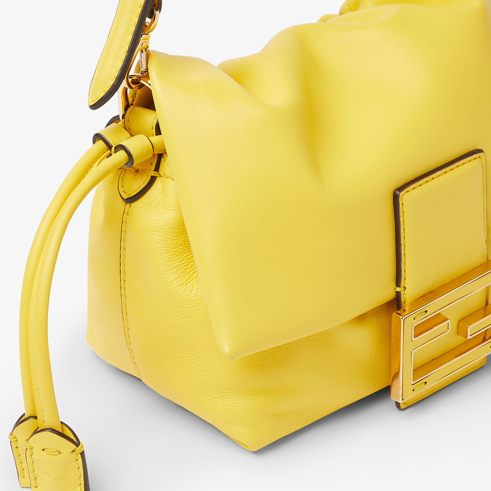 Mamma Baguette Small - Yellow | FENDI International