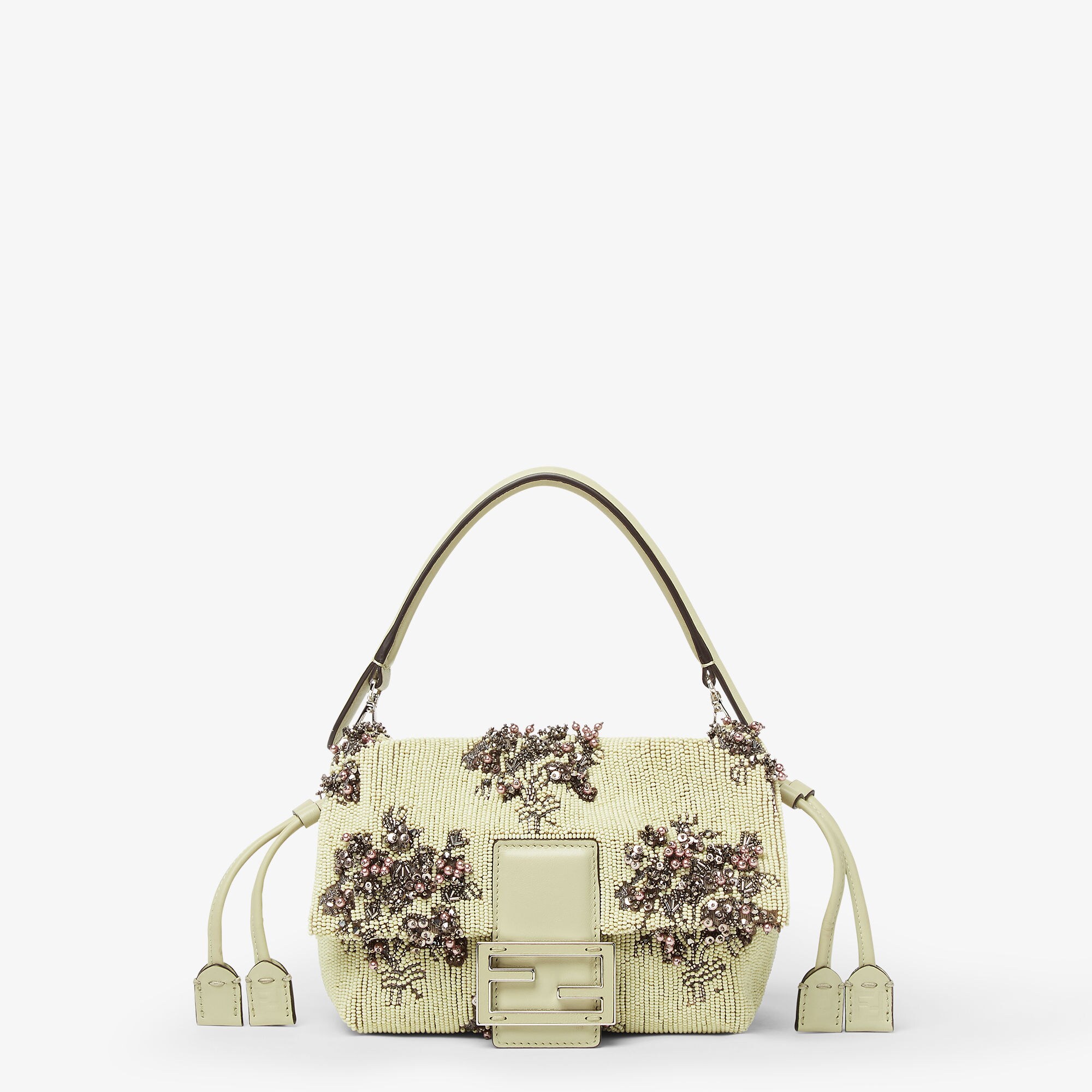 FENDI MAMMA BAGHETTE デニム調FF ミニバッグ Mamma Baguette Small Fabric Blue | Fendi