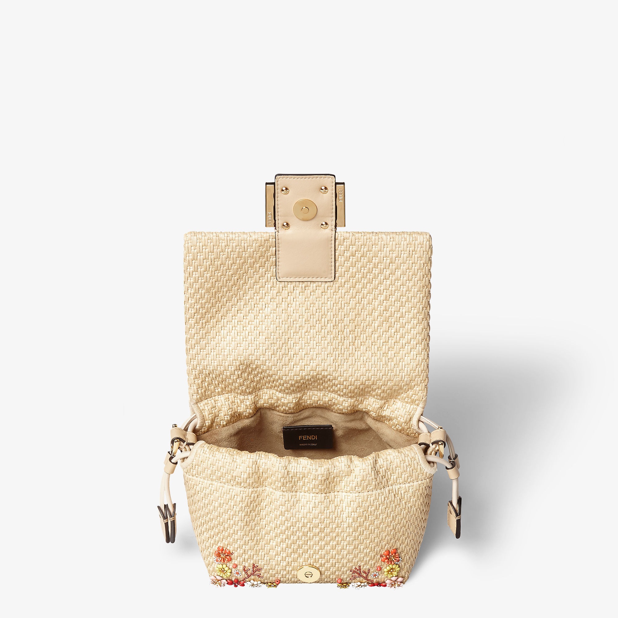 25SS フェンディ Mamma Baguette スモール バッグ フラワー Mamma Baguette Small Sequins or crystals Multicolour | Fendi