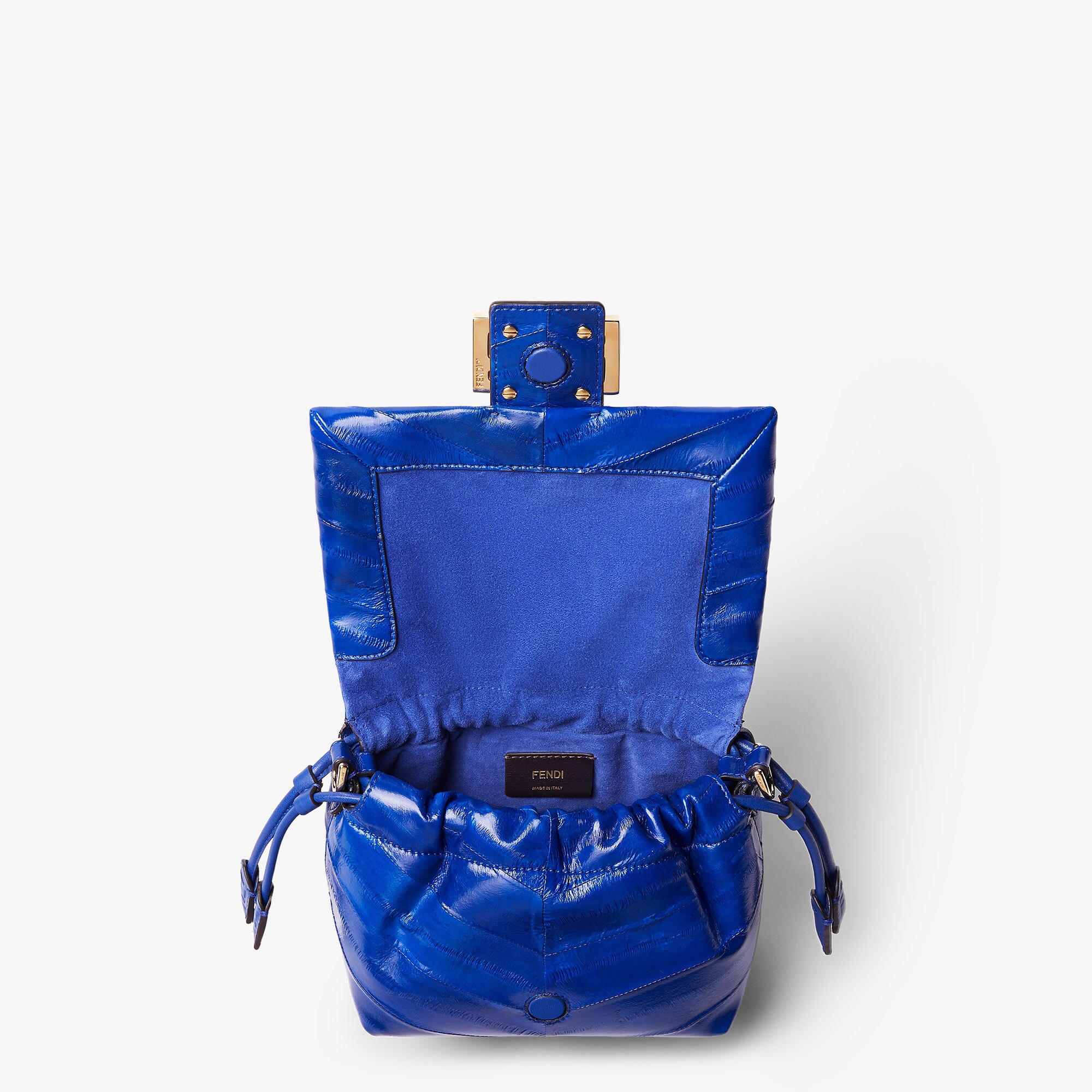 バゲット® ソフト スモール プレシャスレザー ブルー | Fendi
