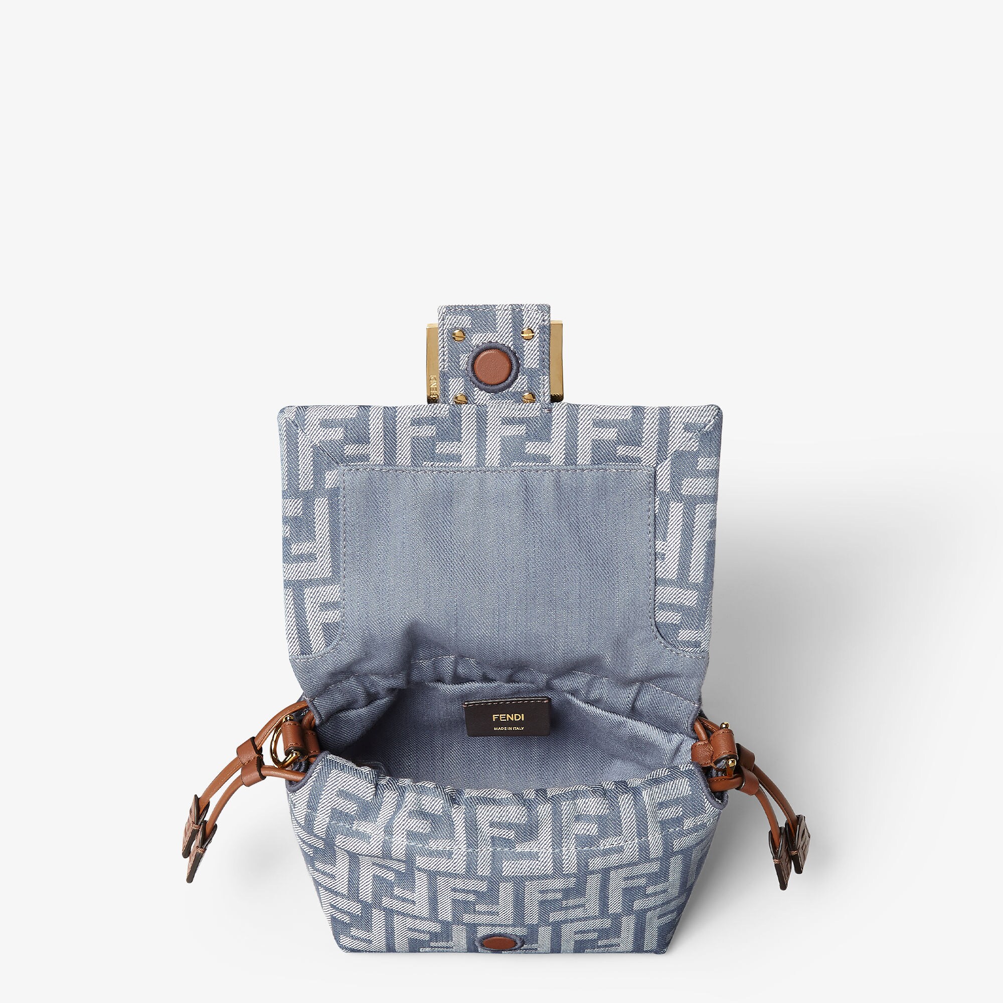 【FENDI】Mamma Baguette スモール ミニバッグ★ブルー デニム Mamma Baguette Small Fabric Blue | Fendi