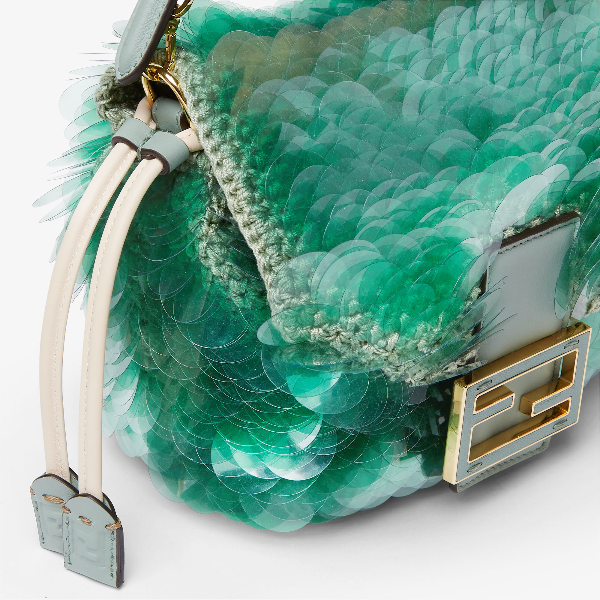Mamma Baguette Small - Green | FENDI International