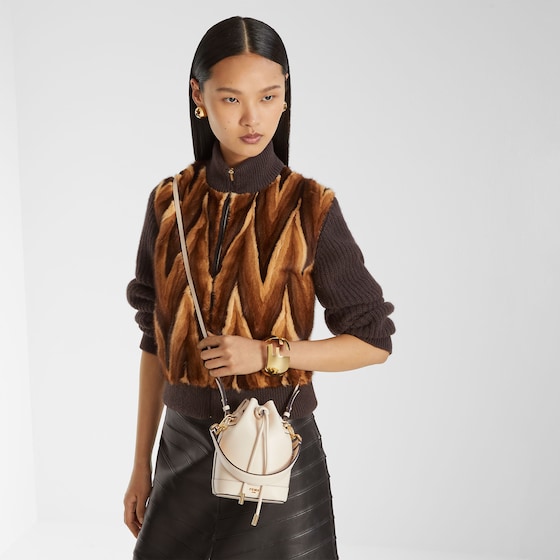 Fendi Iconic Mon Tresor bucket bag, distinguished by a timeless | Thumbnail 2