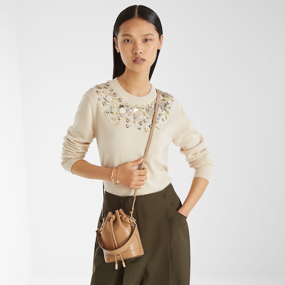 Fendi Iconic Mon Tresor bucket bag, distinguished by a timeless | Thumbnail 2