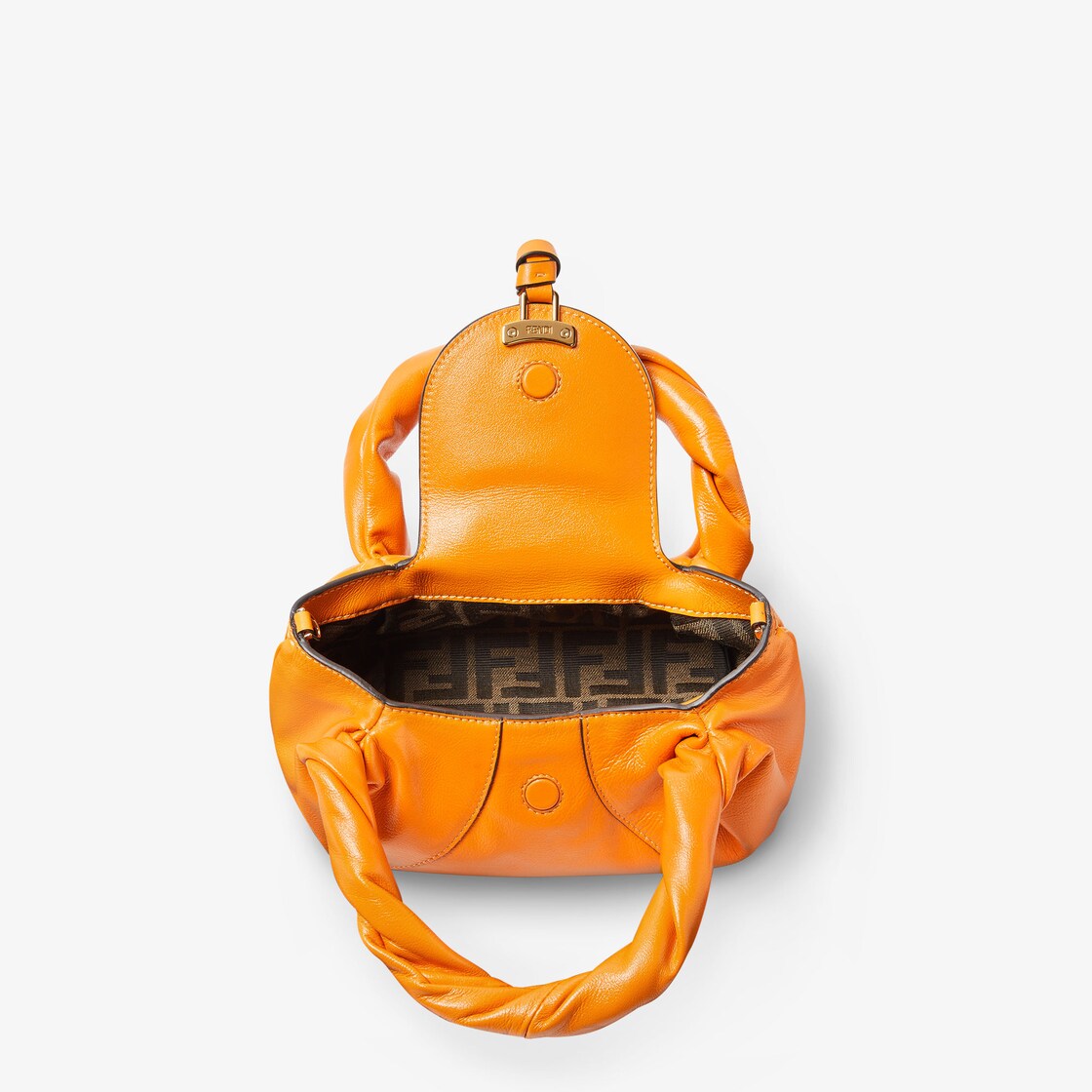 Fendi Spy Mini Leather Orange - Image 5/5