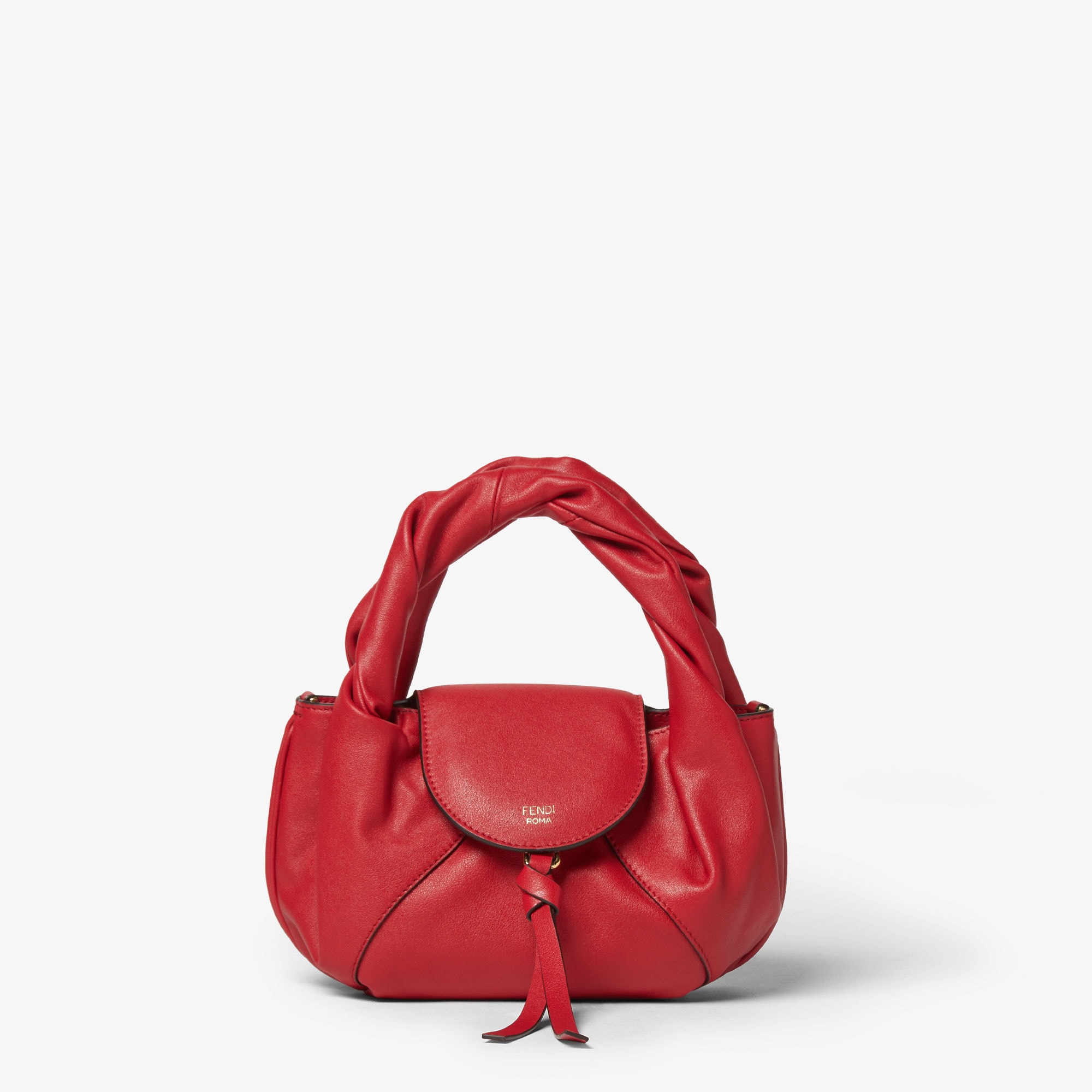 真贋査定済み FENDI フェンディ ROMA AMOR クラッチバック レッド FENDI（フェンディ） FENDI ROMA クラッチバッグ ブラックレザー
