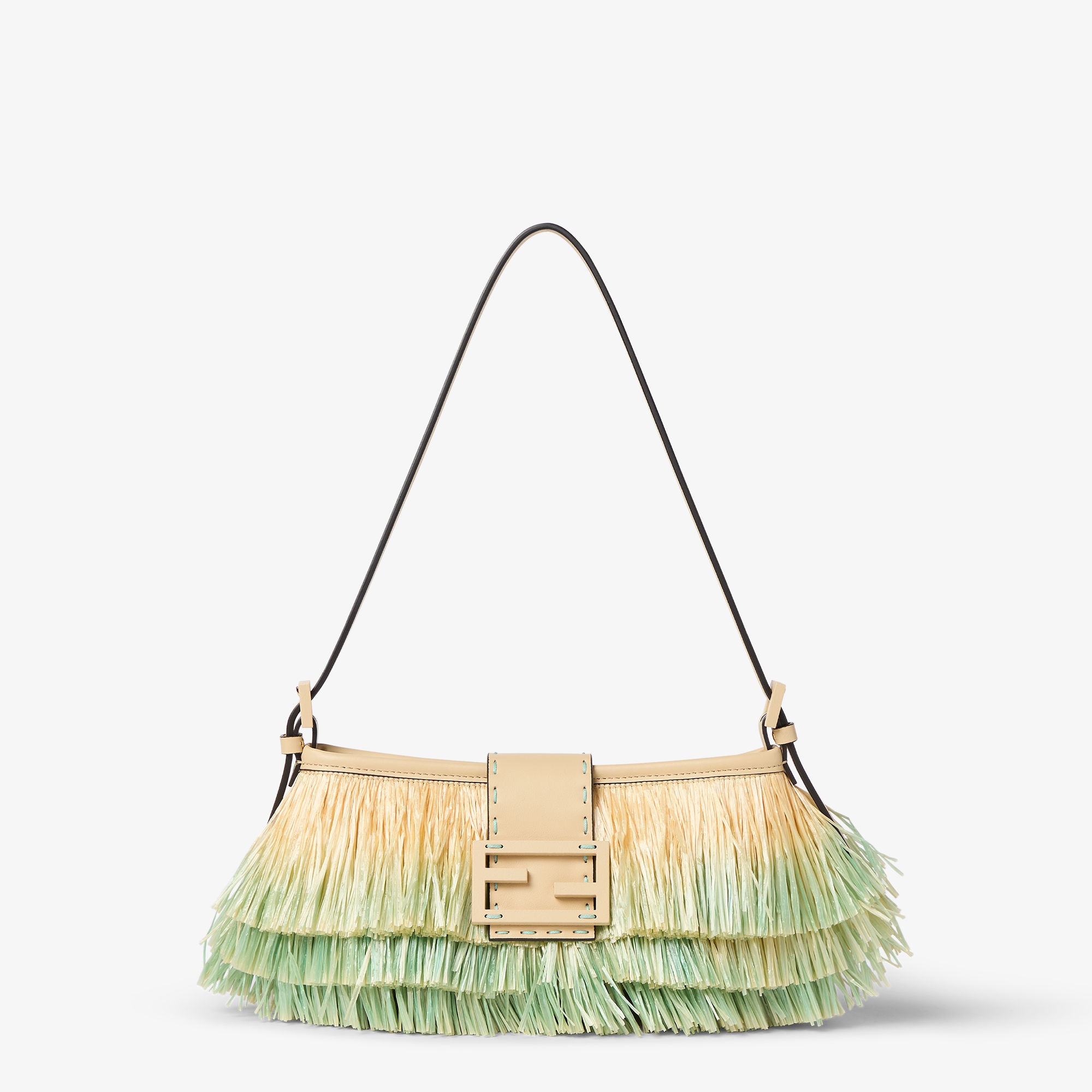 Fendi Baby B. Raffia-effect material Green | Fendi