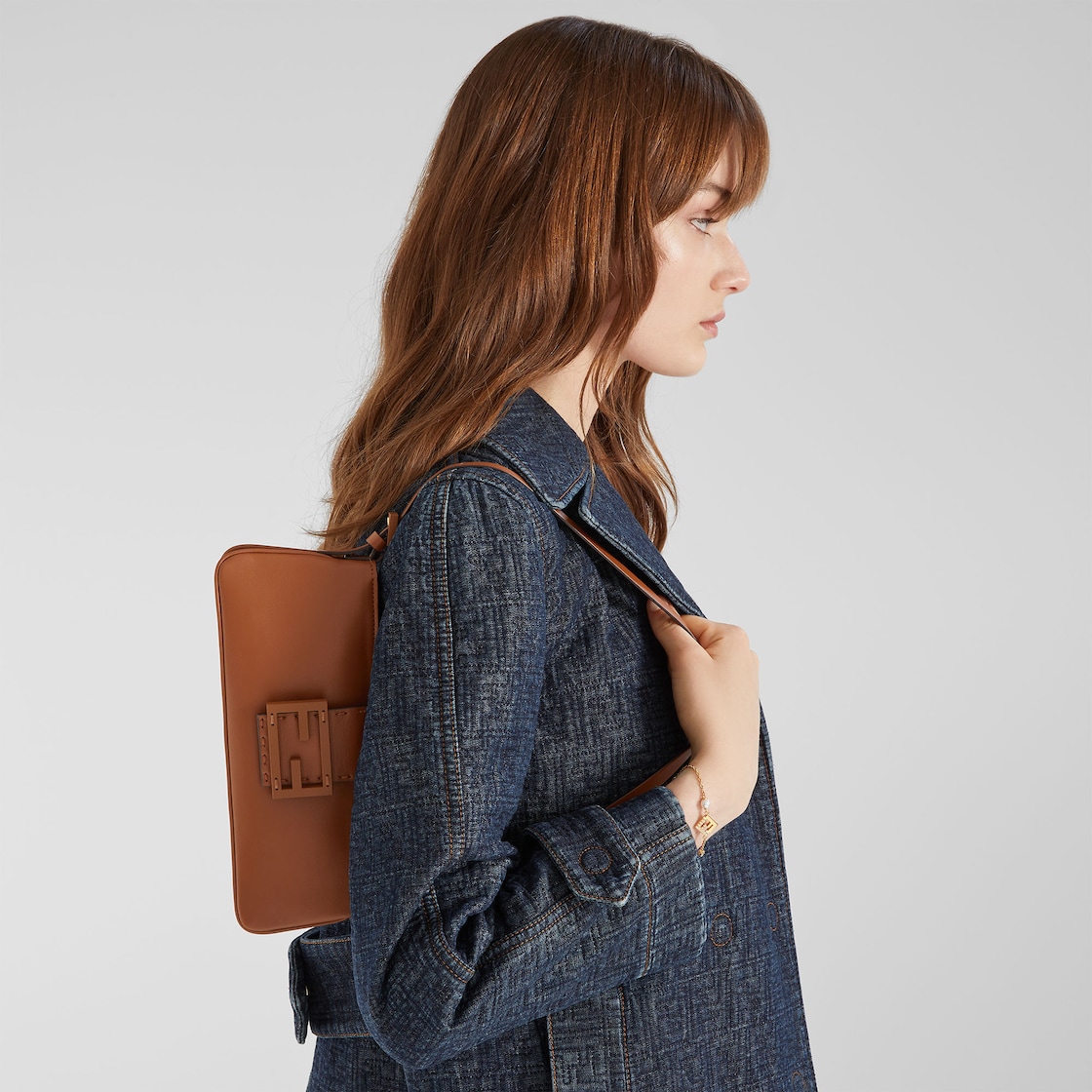 Fendi Baby B. Leather Brown - Image 2/5