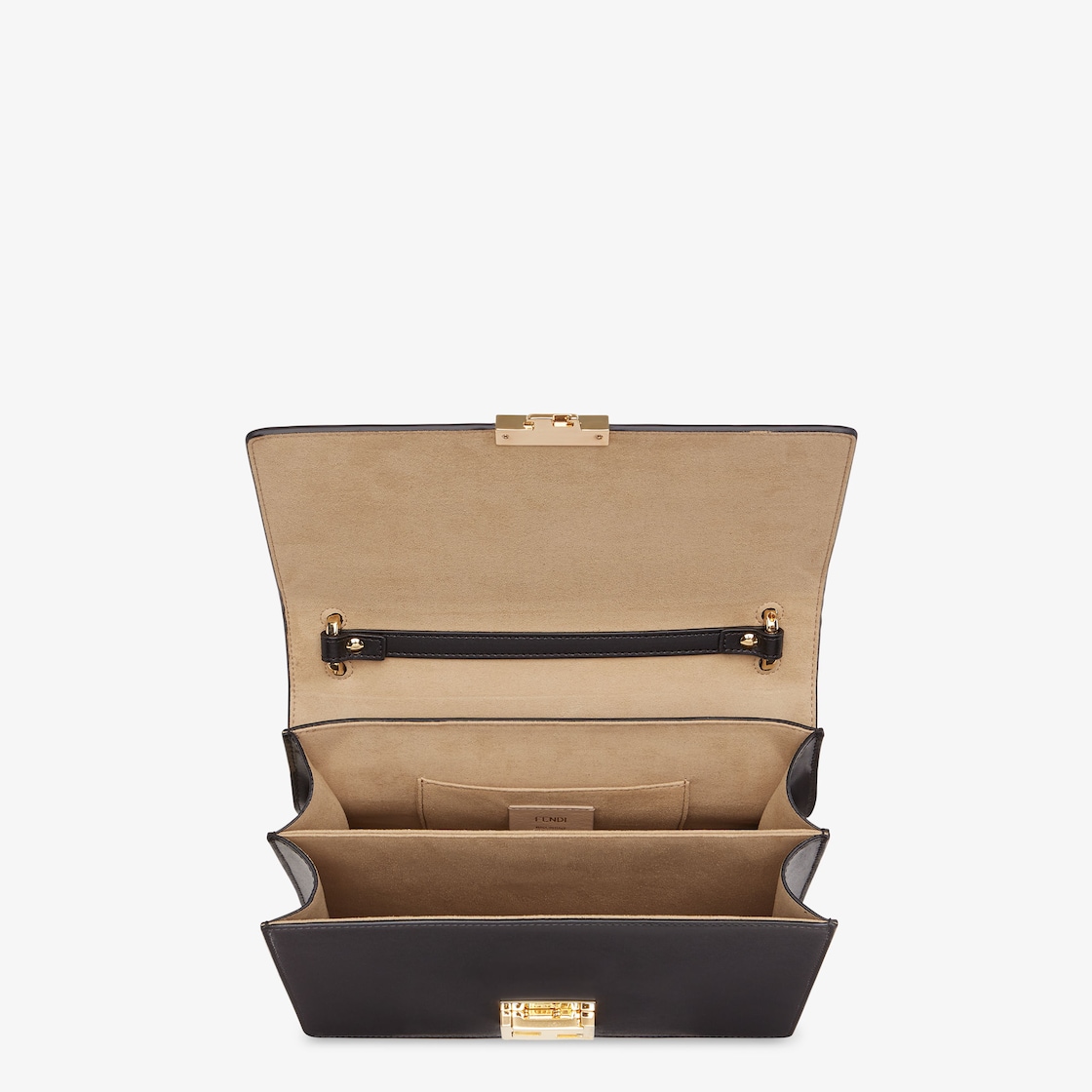 Kan I - Black leather bag | Fendi