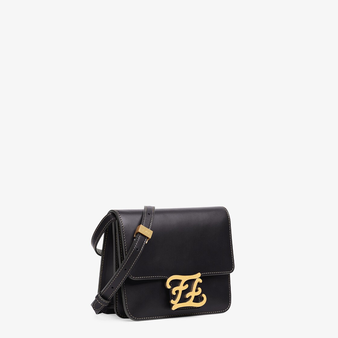 Shop Fendi Karligraphy Leather Crossbody Bag