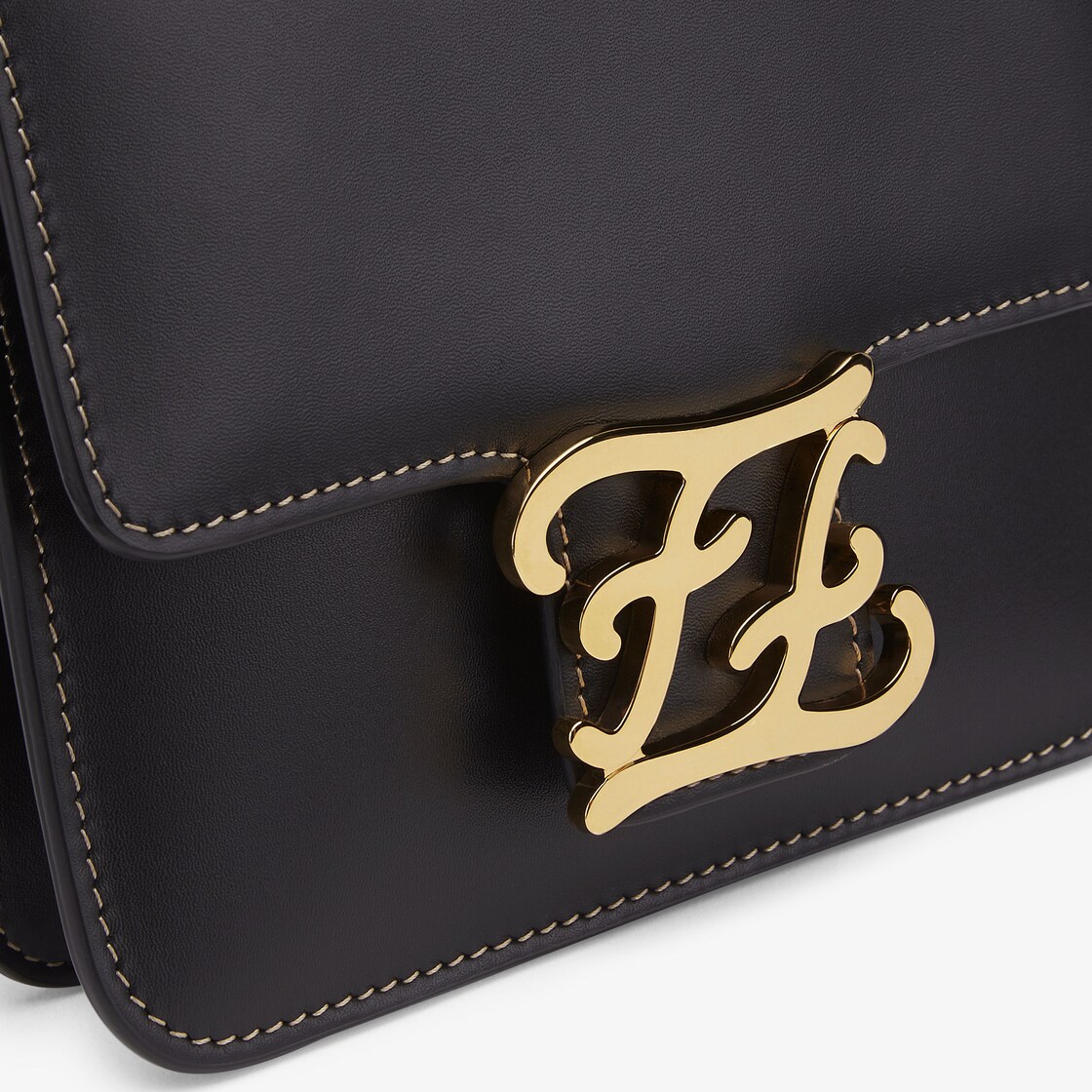 Shop Fendi Karligraphy Leather Crossbody Bag