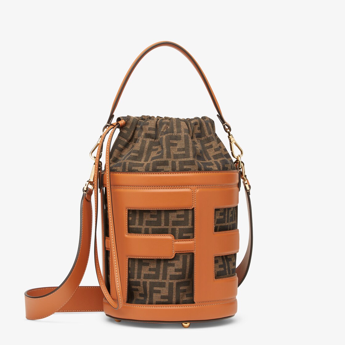 Fendi Step Out Medium Leather Brown Fendi