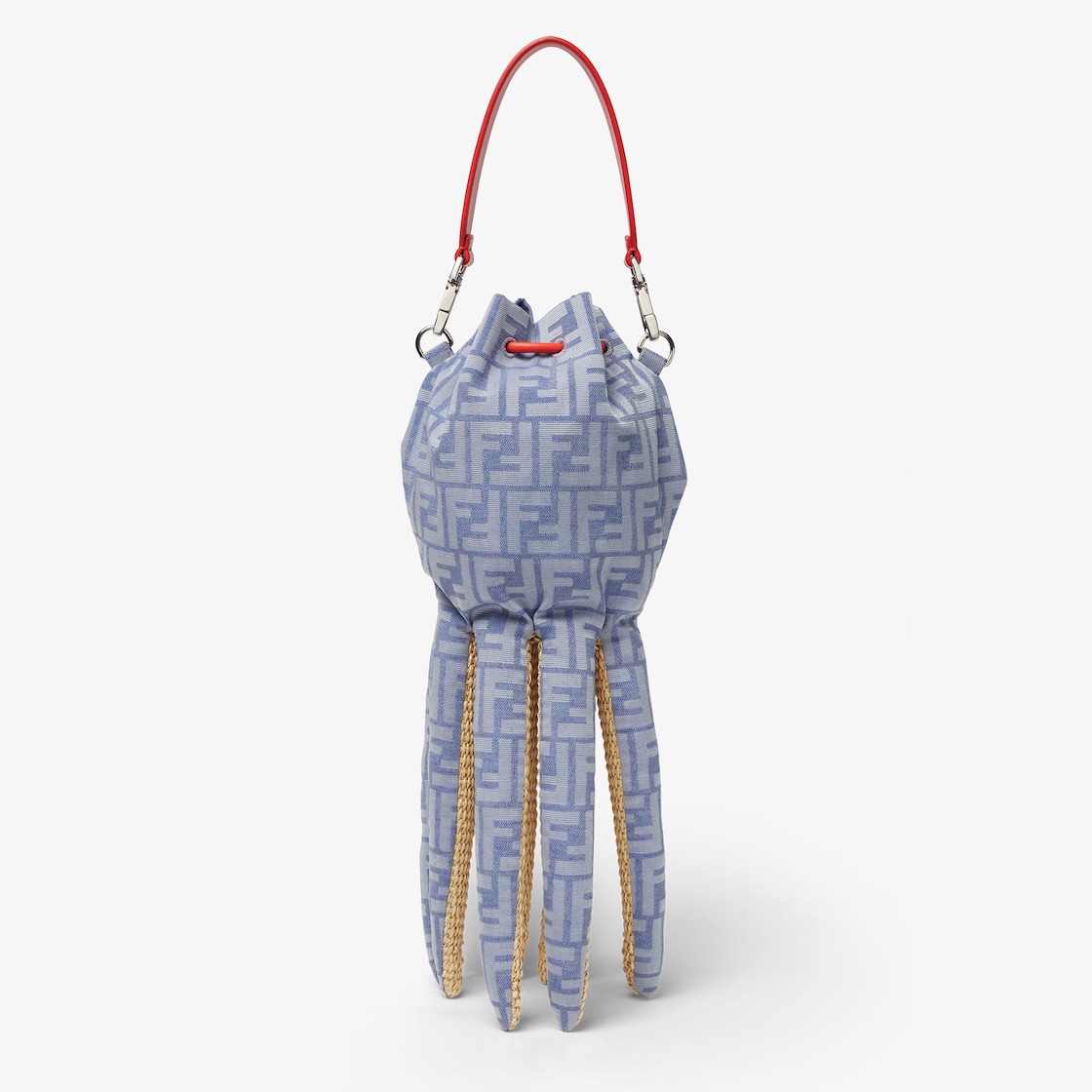 Raffia and jacquard charm