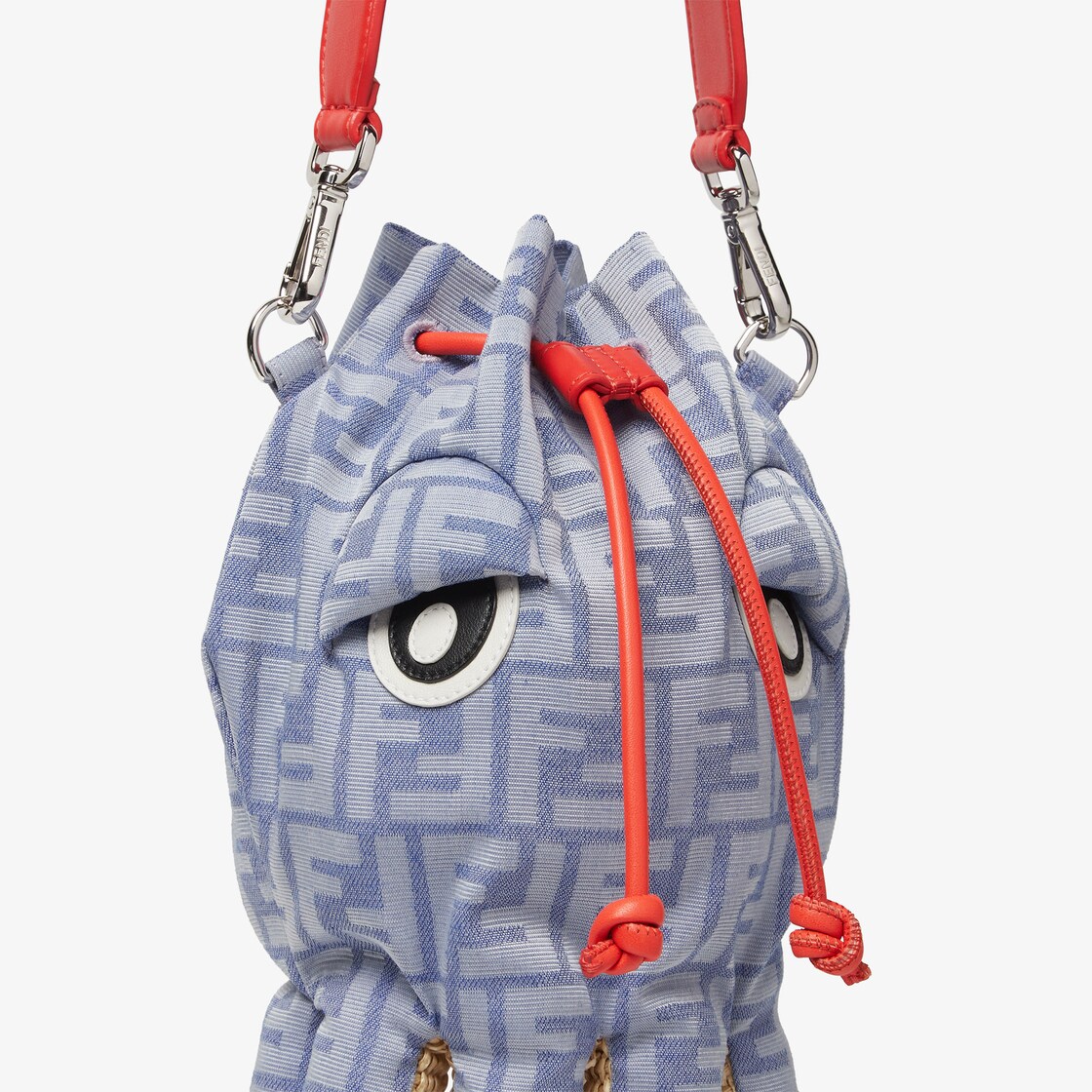 Raffia and jacquard charm