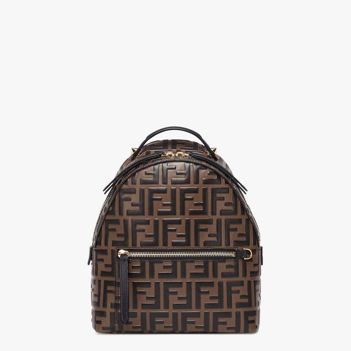 Mini Backpack Brown leather FF backpack Fendi