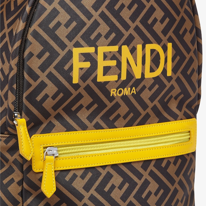 ff尼龙fendi roma印花背包