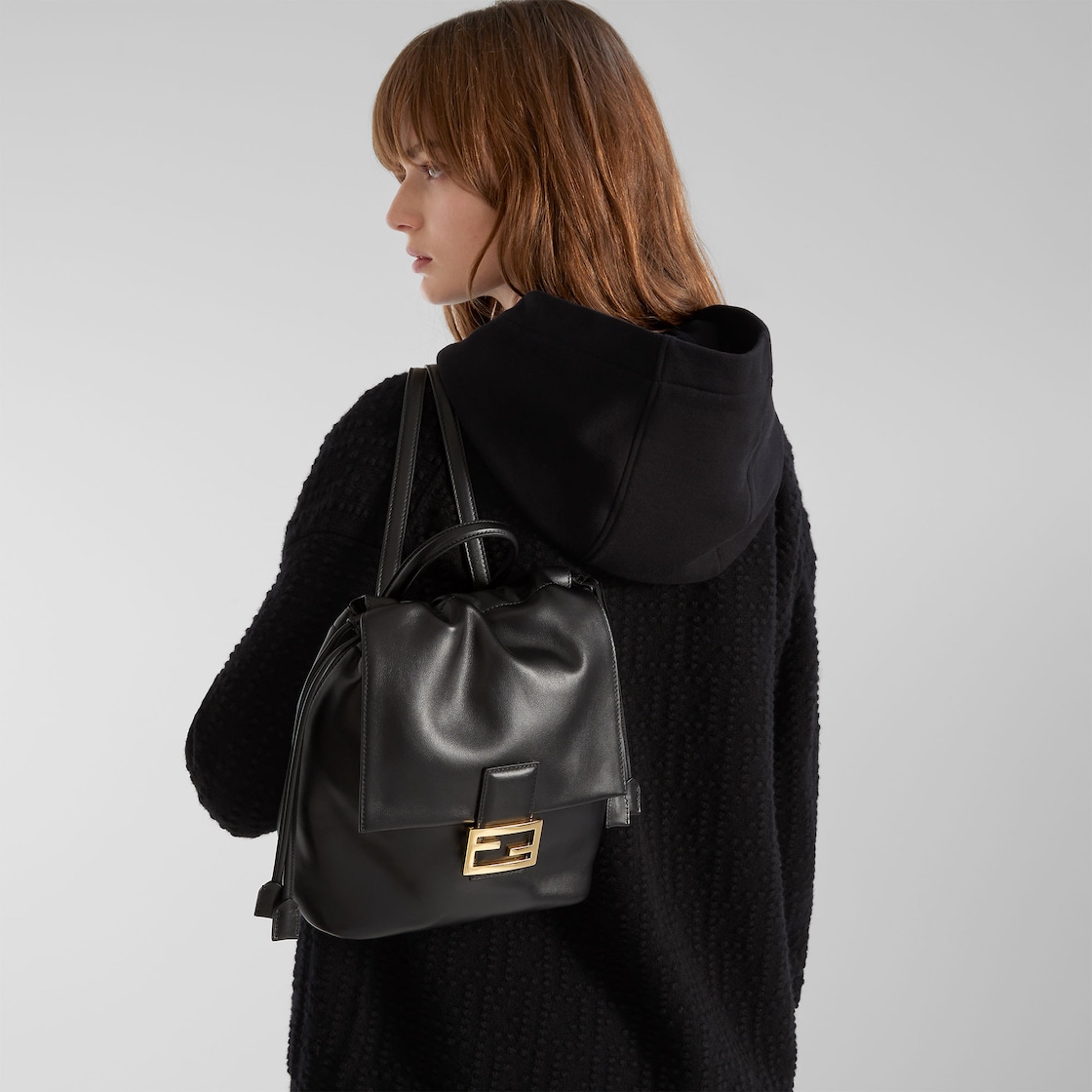 Backpack Leather Black - Image 3/7